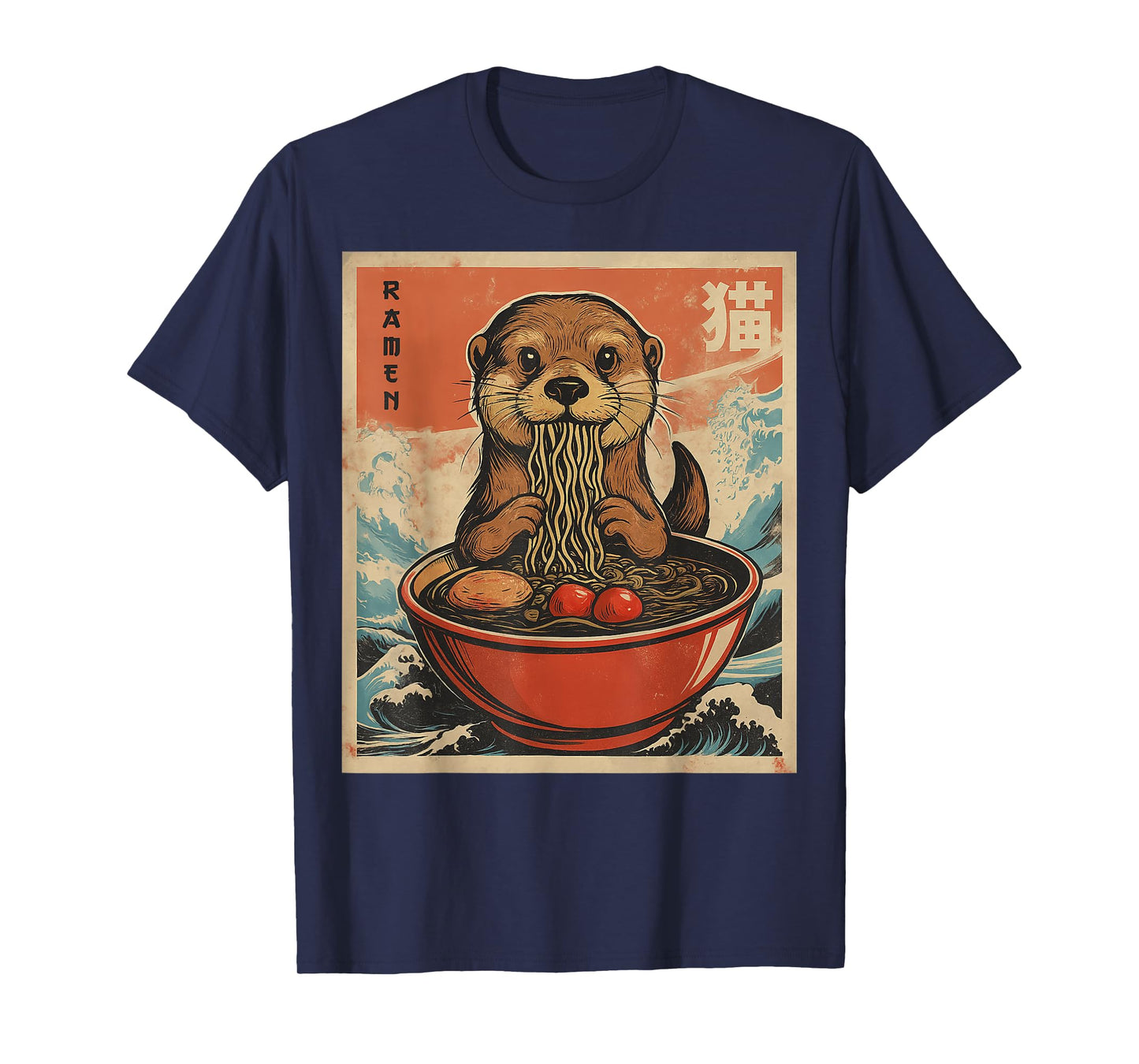 Anime Otter Ramen Japanese Funny Kawaii Gift Men Women Kids T-Shirt
