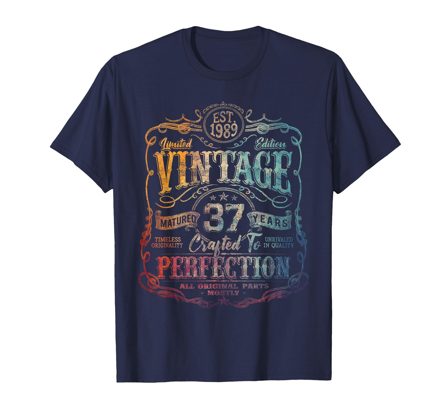 Vintage 1989 Limited Edition Shirt 37 Year Old 37th Birthday T-Shirt
