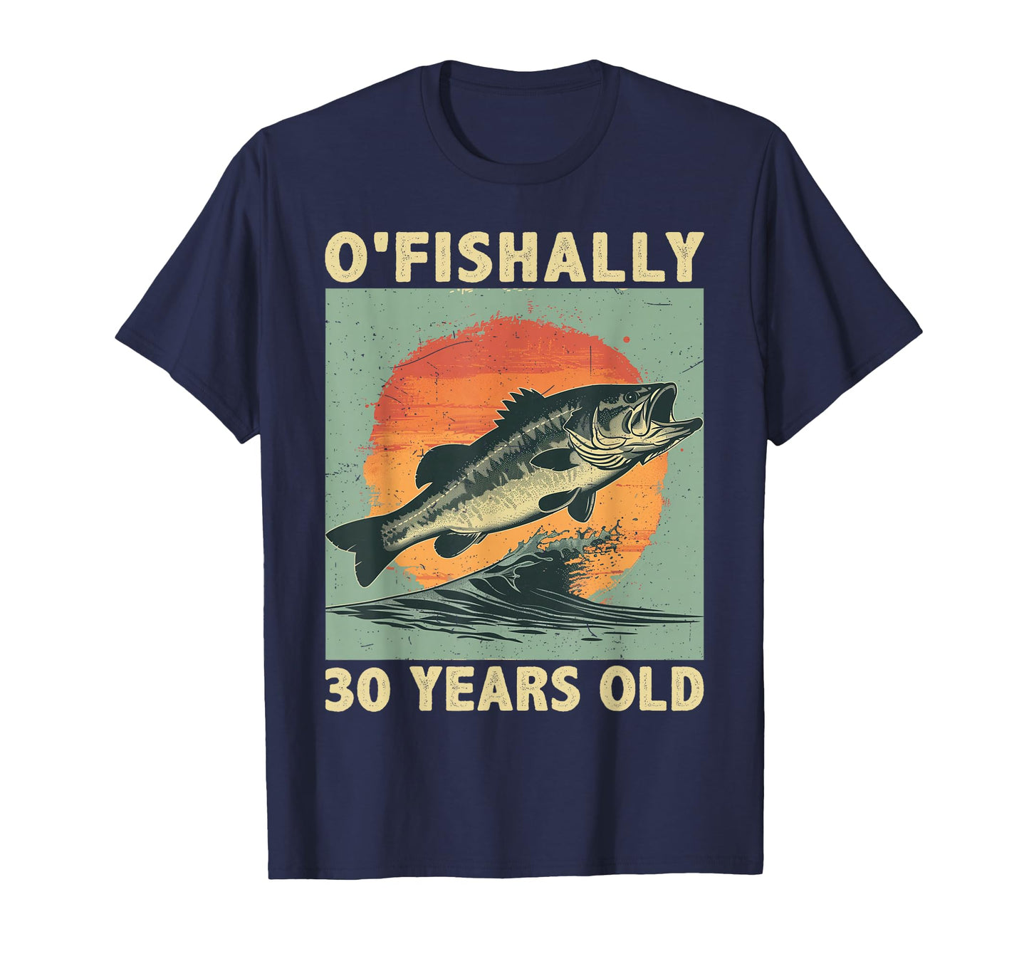 Ofishally 30 Years Old 1995 Fishing Fisherman 30th Birthday T-Shirt