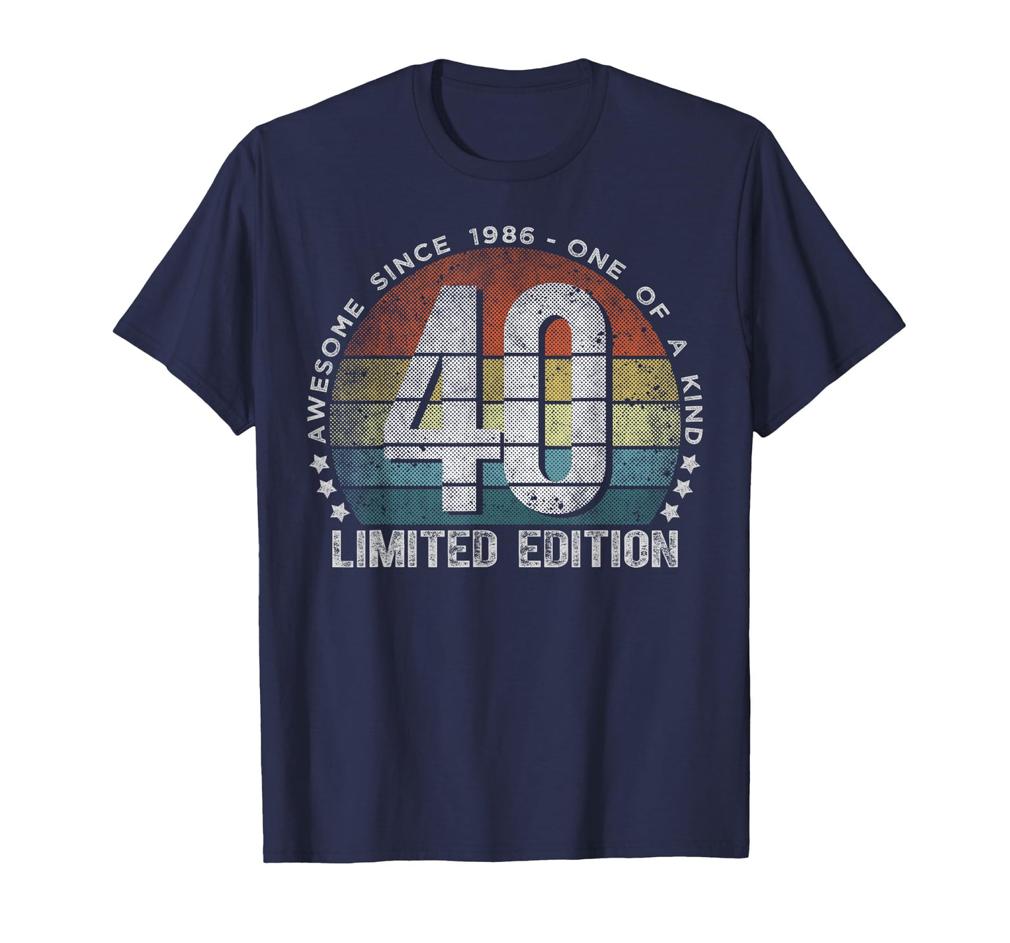 40 Year Old Gifts Vintage 1986 Limited Edition 40th Birthday T-Shirt