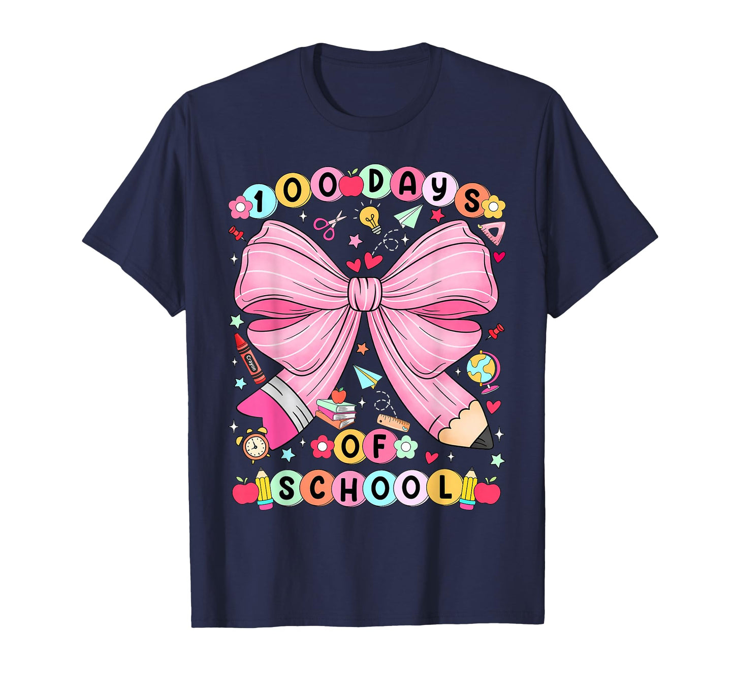 100 Days of School Coquette Bracelet 100 Days Smarter Kids T-Shirt
