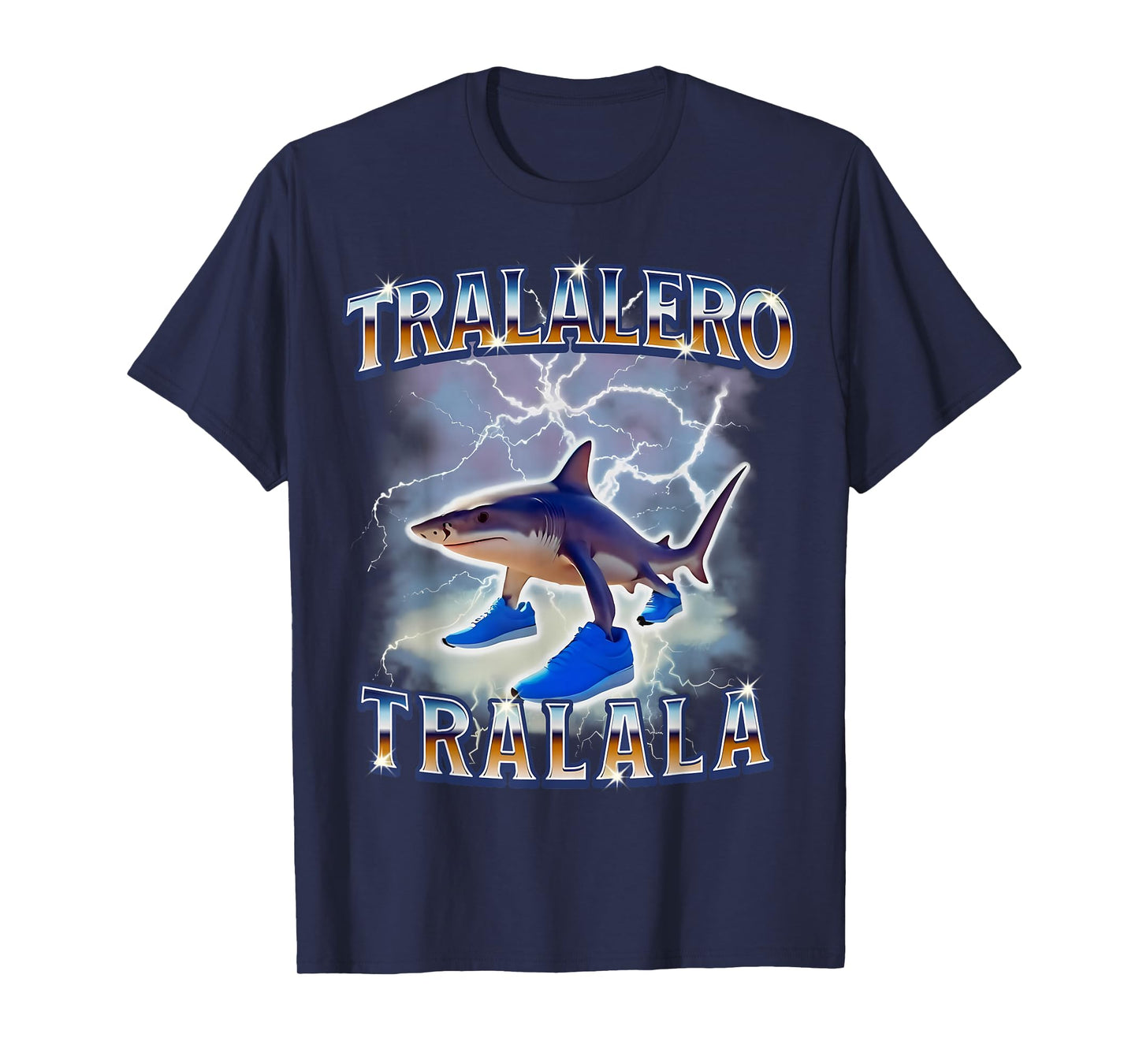 Tralalero Tralala Funny Shark Meme Bootleg T-Shirt