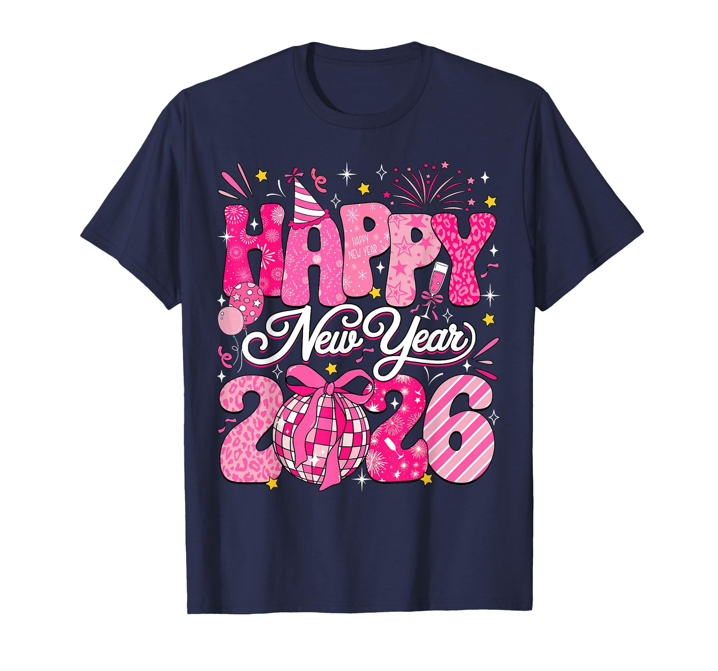 Happy New Year 2026 Eve Party NYE Family Matching Women Kids T-Shirt