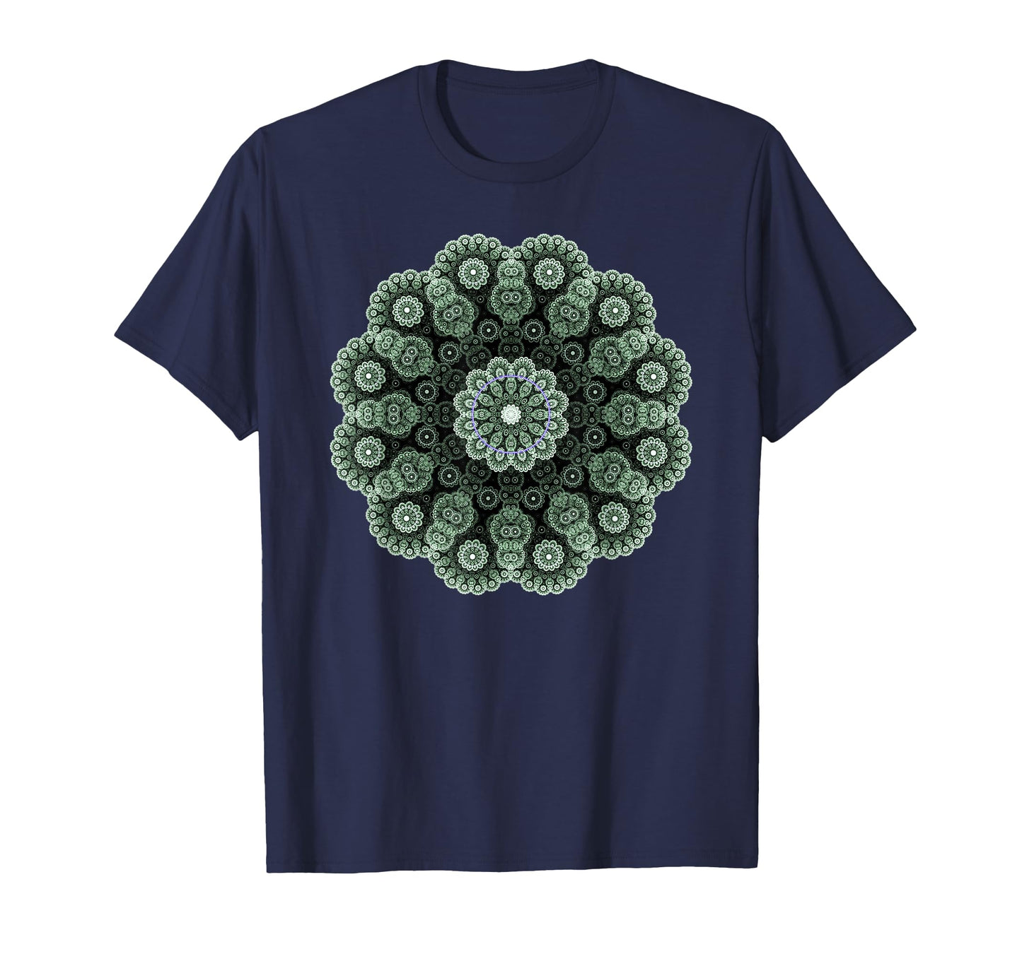 Mandala Sacred Geometry Prana Art Yoga Mantra Om Good Vibe T-Shirt