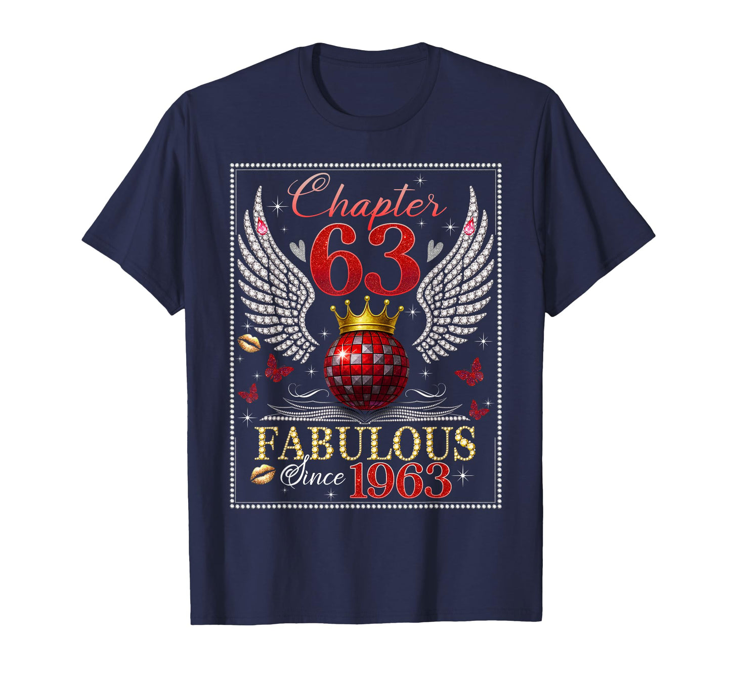 Chapter 63 Fabulous EST. 1963 Disco Ball 63rd Birthday Women T-Shirt