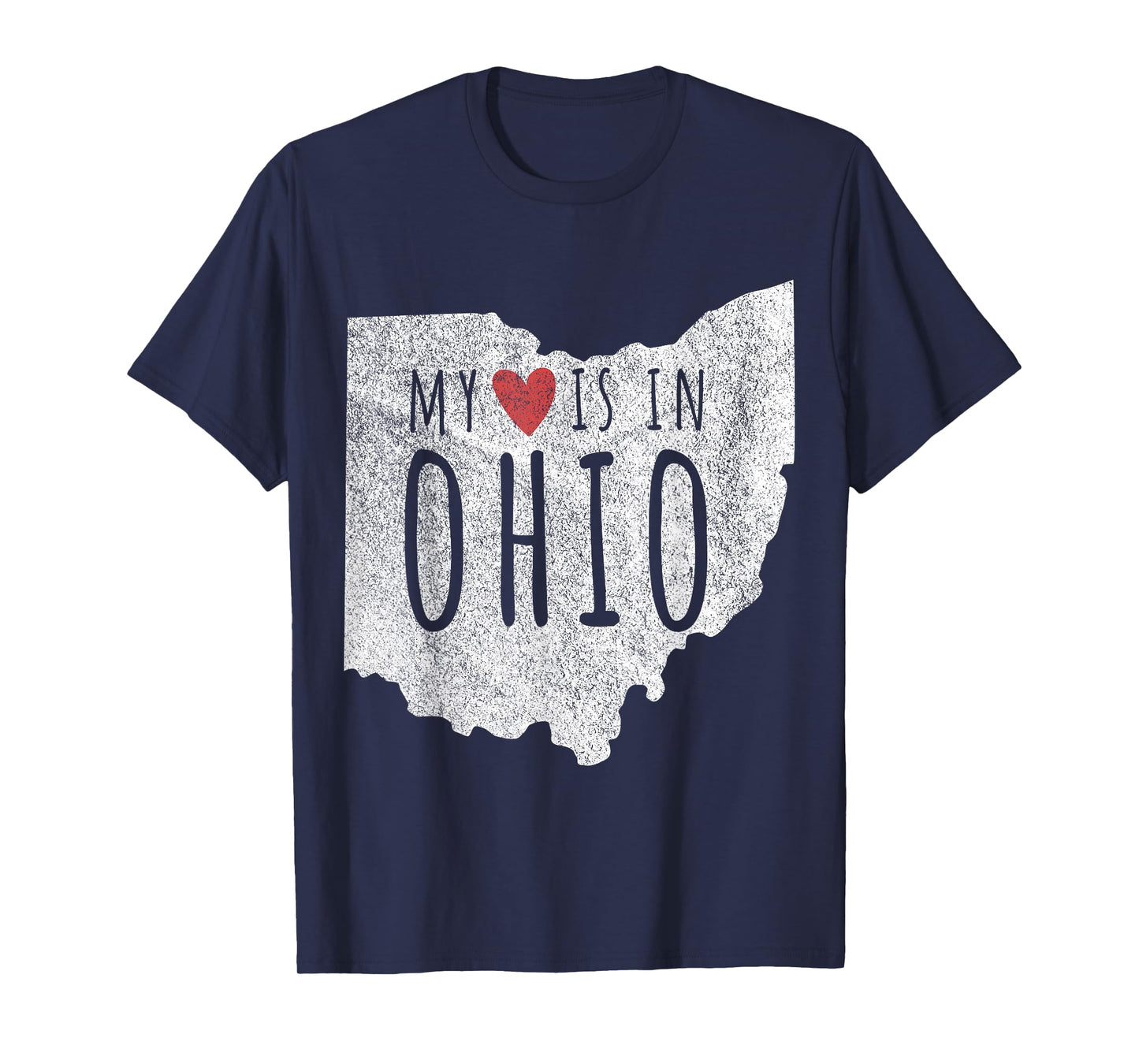 My Heart Is In Ohio Funny Ohio Roots Ohio Love T-Shirt