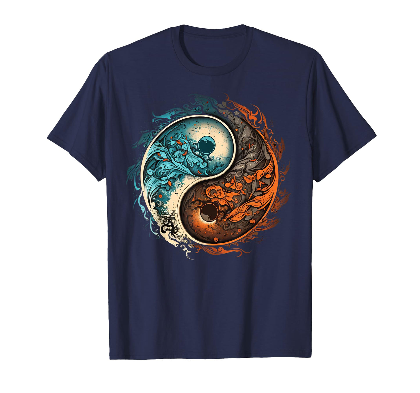 Meditation Taoism Yin Yang Symbol on Zen Taijitu Yin Yang T-Shirt