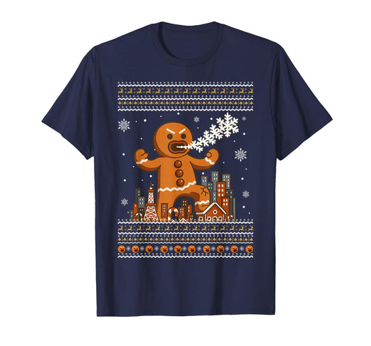 Funny Gingerbread Monster Ugly Christmas Sweaters T-Shirt
