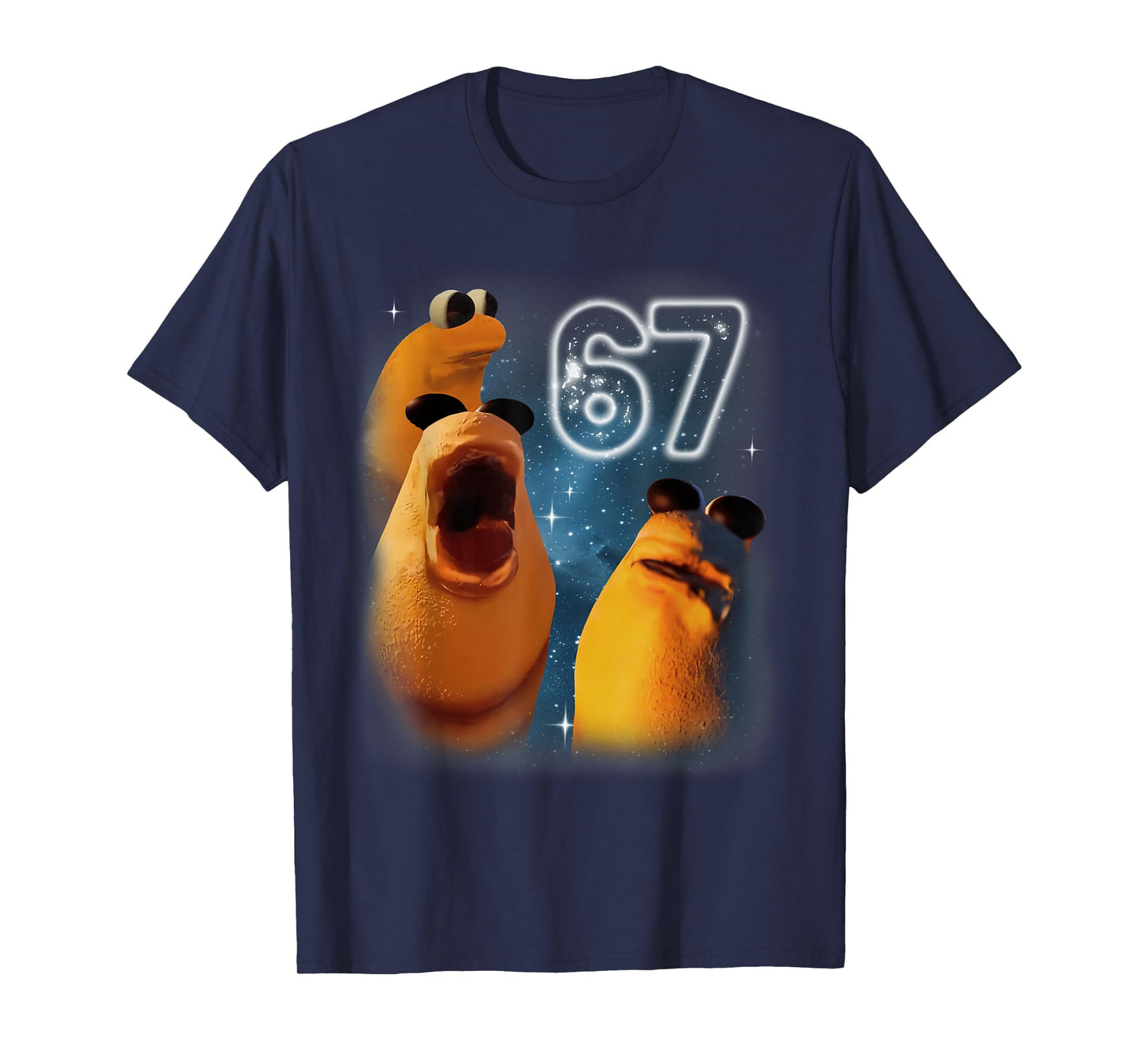 67 Meme Marcus The Worm Howling at The Moon 67 Meme T-Shirt