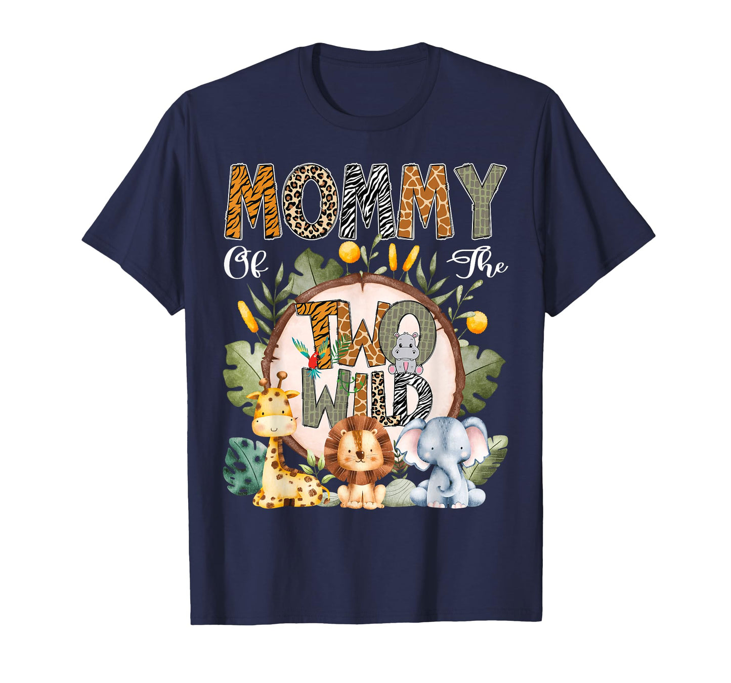Mommy Of The Two Wild Animal Safari 2Nd Birthday Party T-Shirt