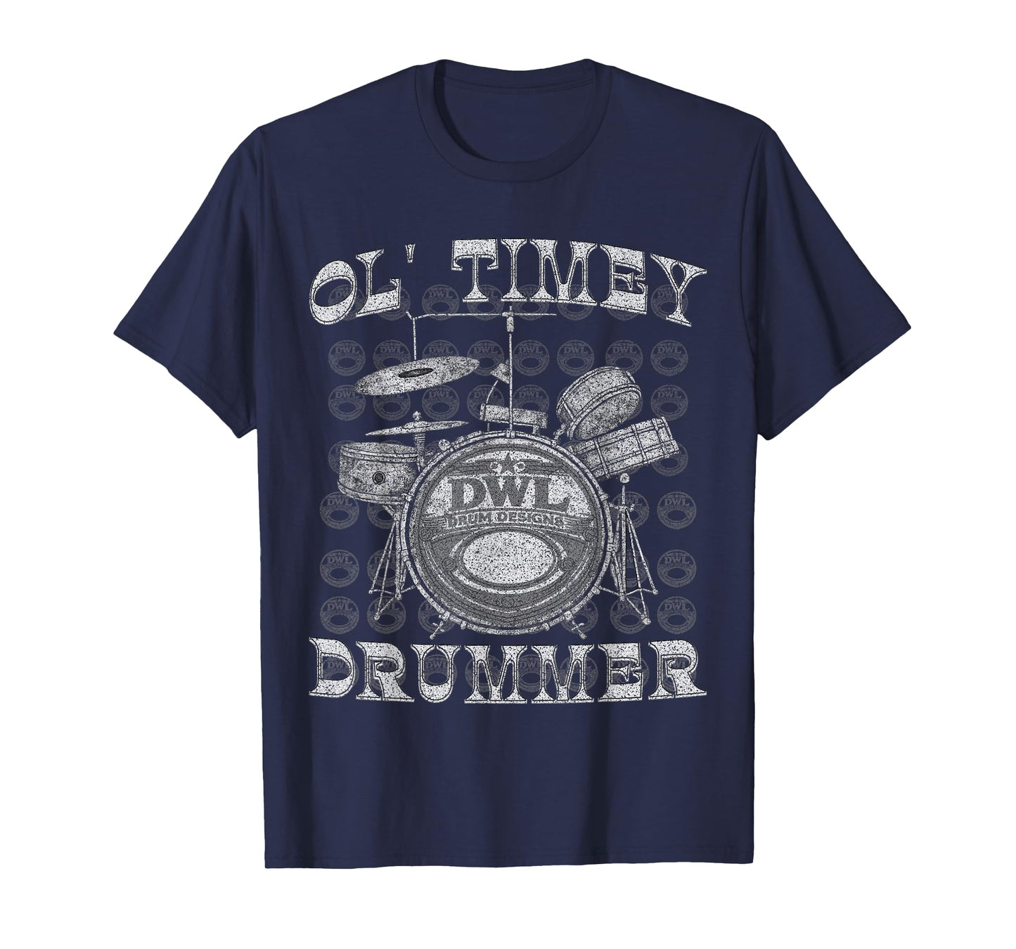 Vintage Retro Drummer Gifts for Men Women Teens and Children T-Shirt