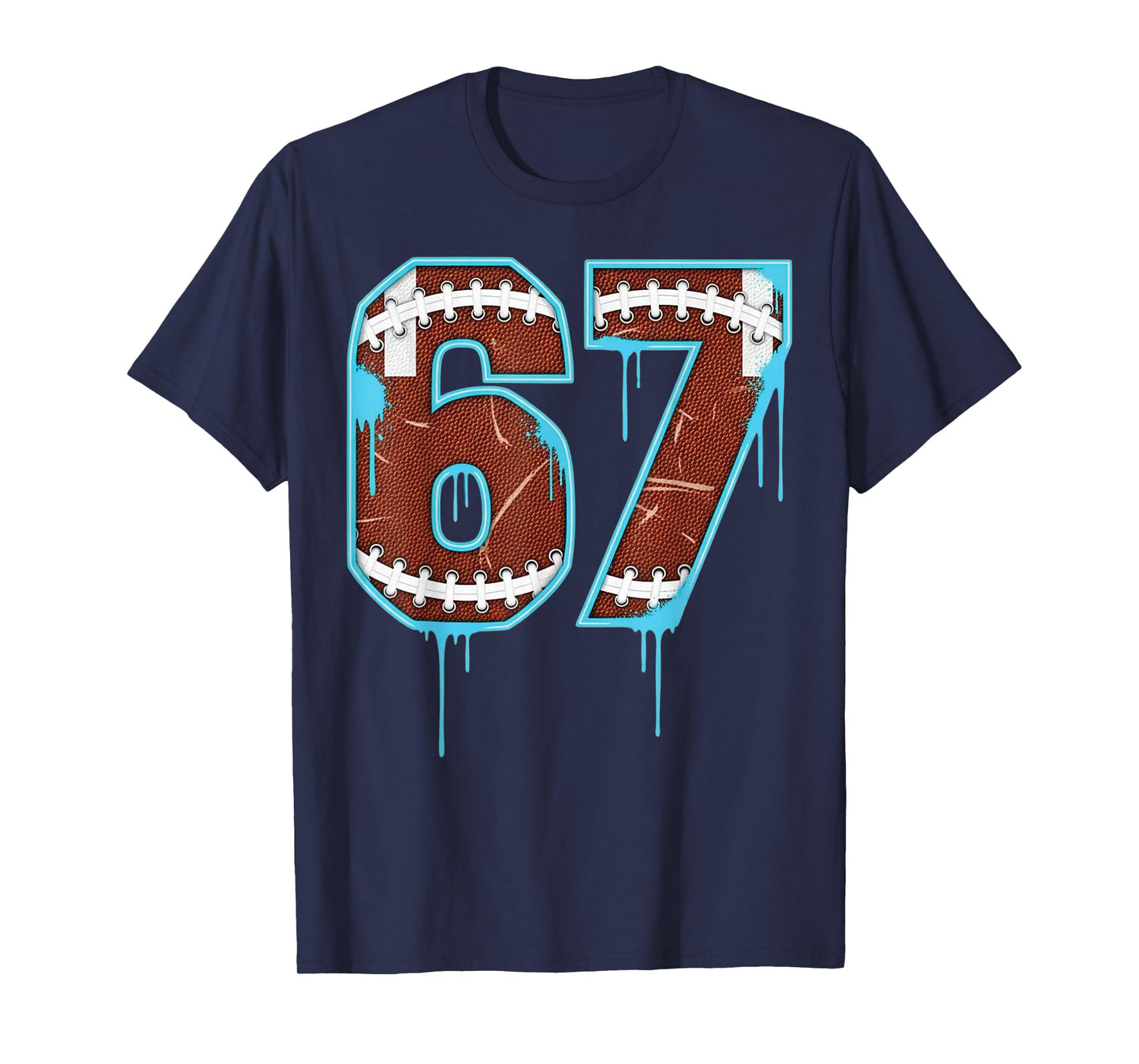 67 American Football Six Seven Funny 6 7 Meme Drip for Boys T-Shirt