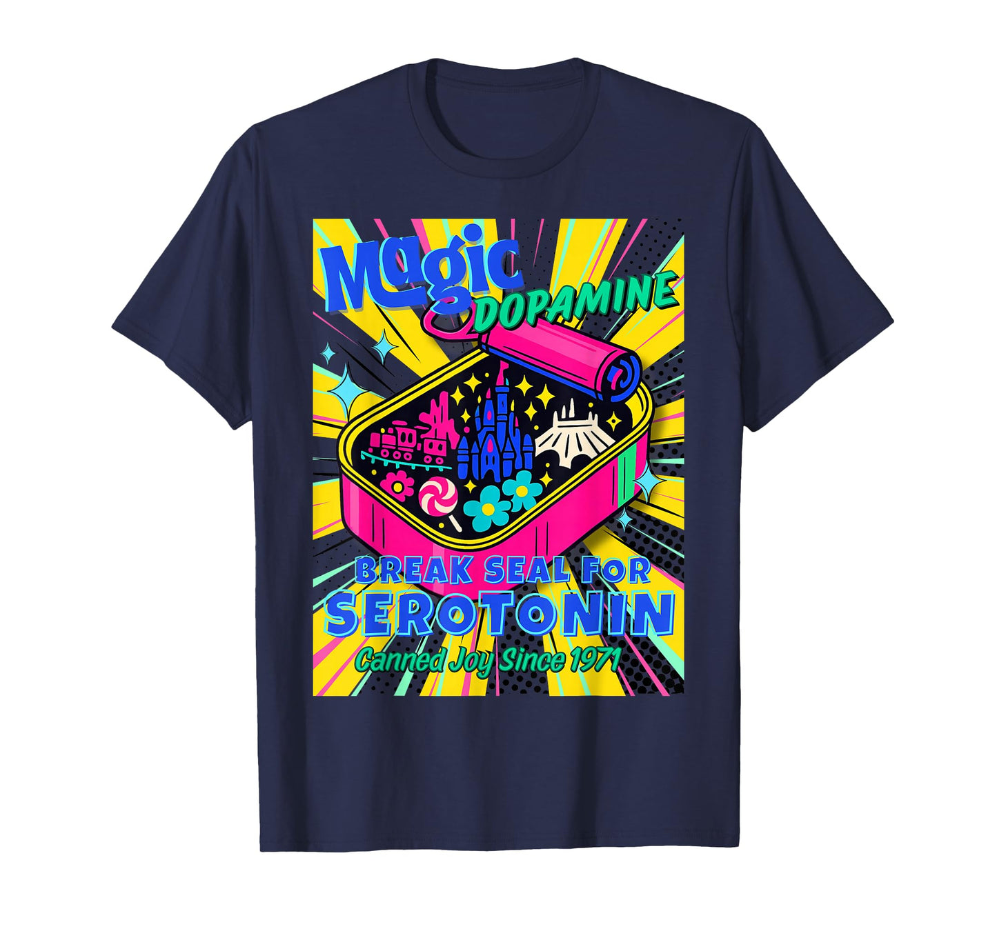 Magic Dopamine Pop Art Break Seal for Serotonin T-Shirt