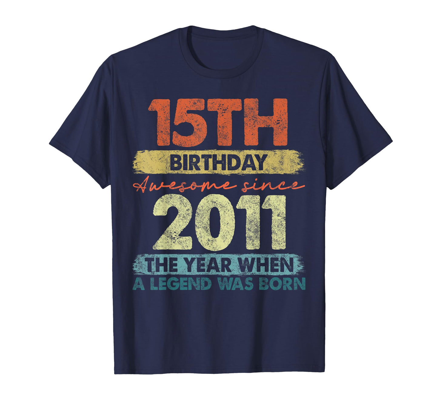 15 Year Old Gifts Vintage 2011 Limited Edition 15th Birthday T-Shirt