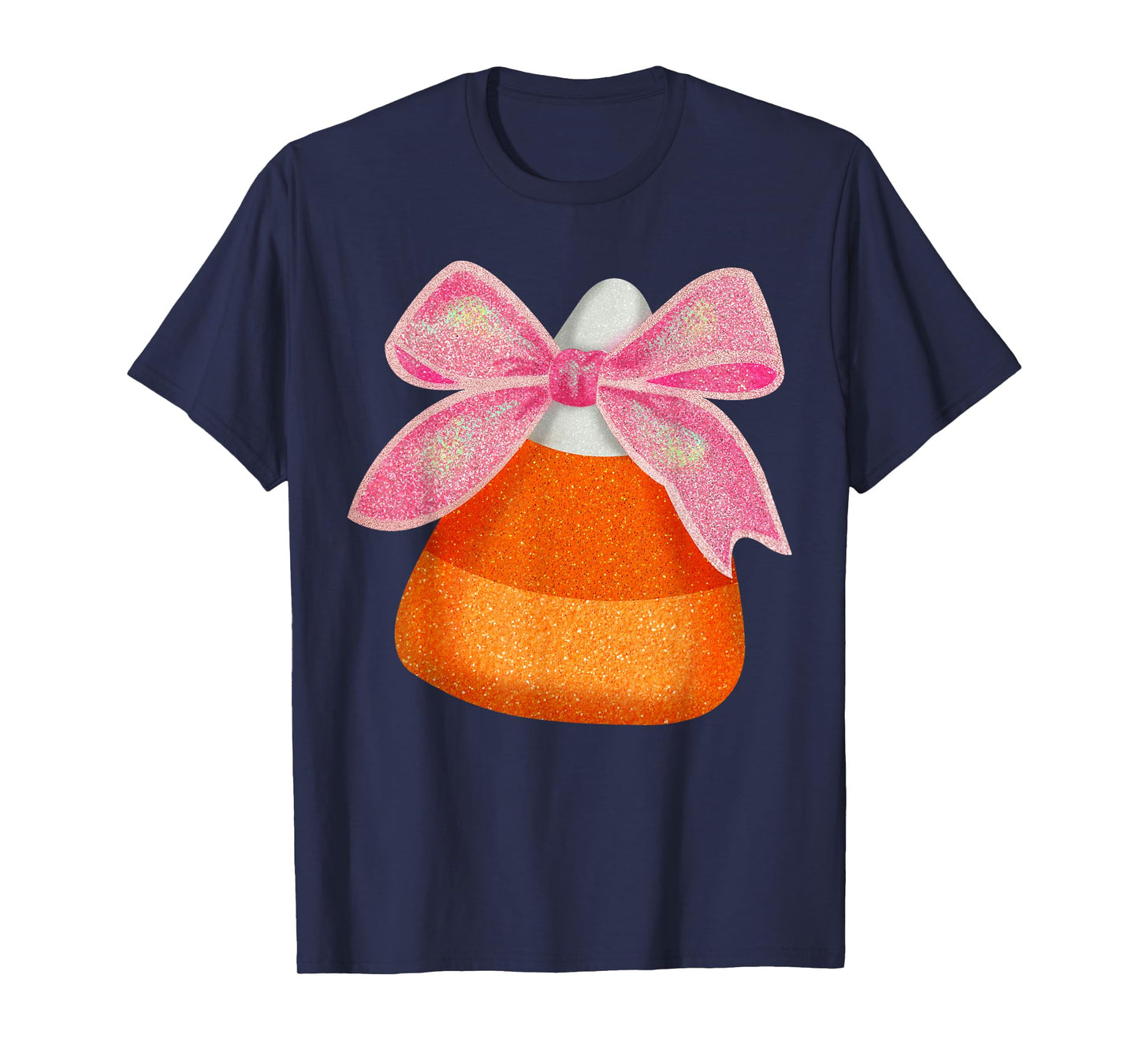 Coquette Bow Candy Corn Women Girls Kids Halloween Costume T-Shirt