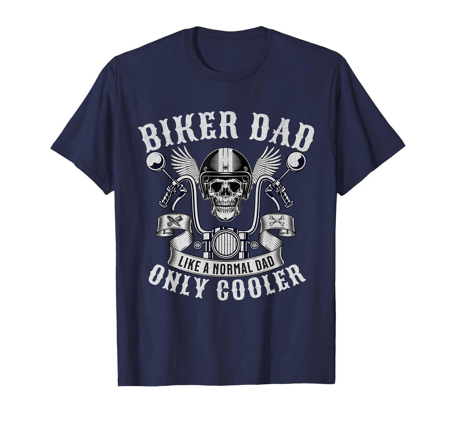 Biker Dad Motorcycle Father Rider Biker Dad Father's Day T-Shirt