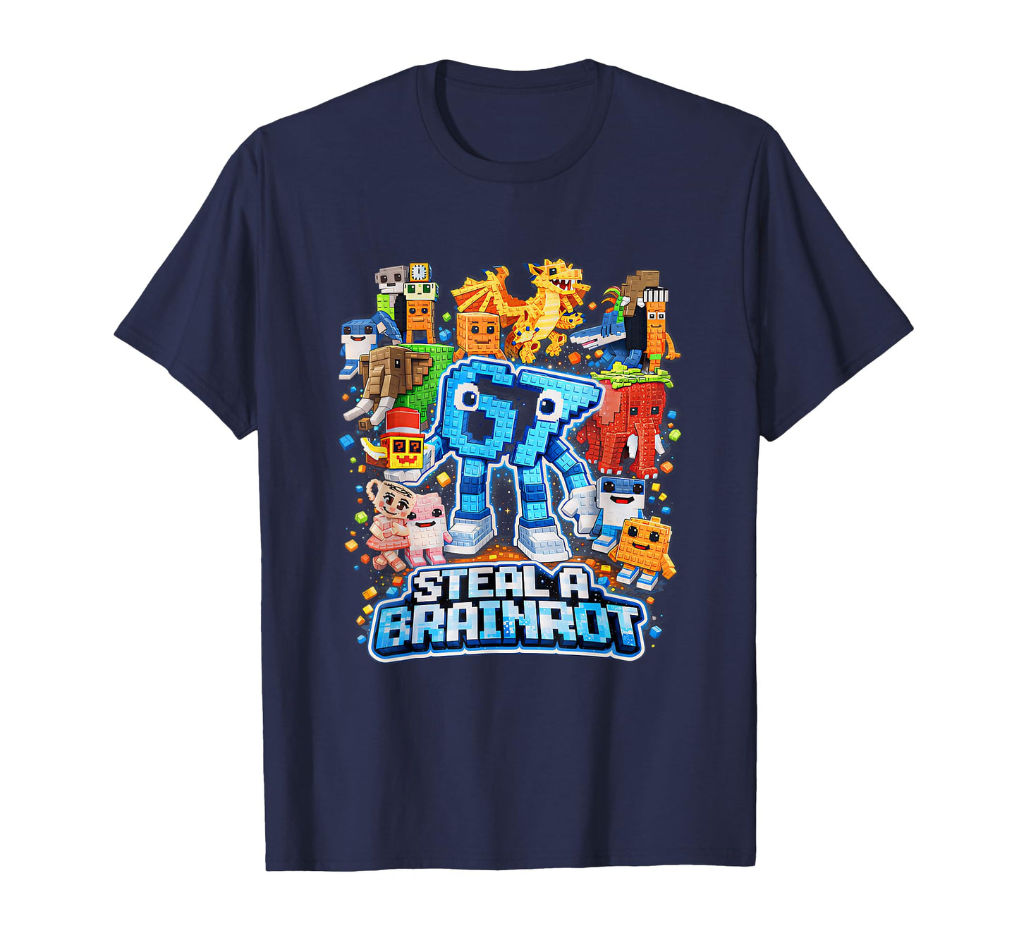 Six Seven 67 Steal a Brainrot Meme Funny Gifts for Kids Boys T-Shirt