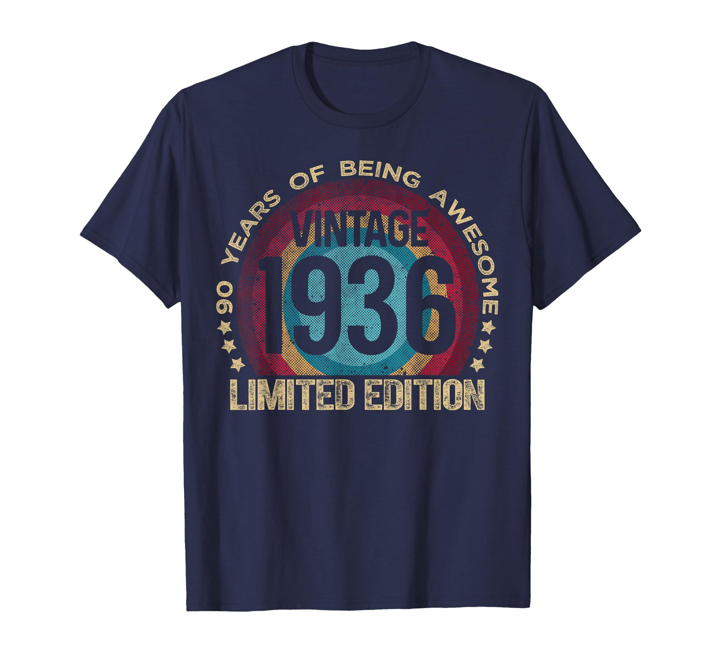 90 Year Old Gifts Vintage 1936 Limited Edition 90th Birthday T-Shirt