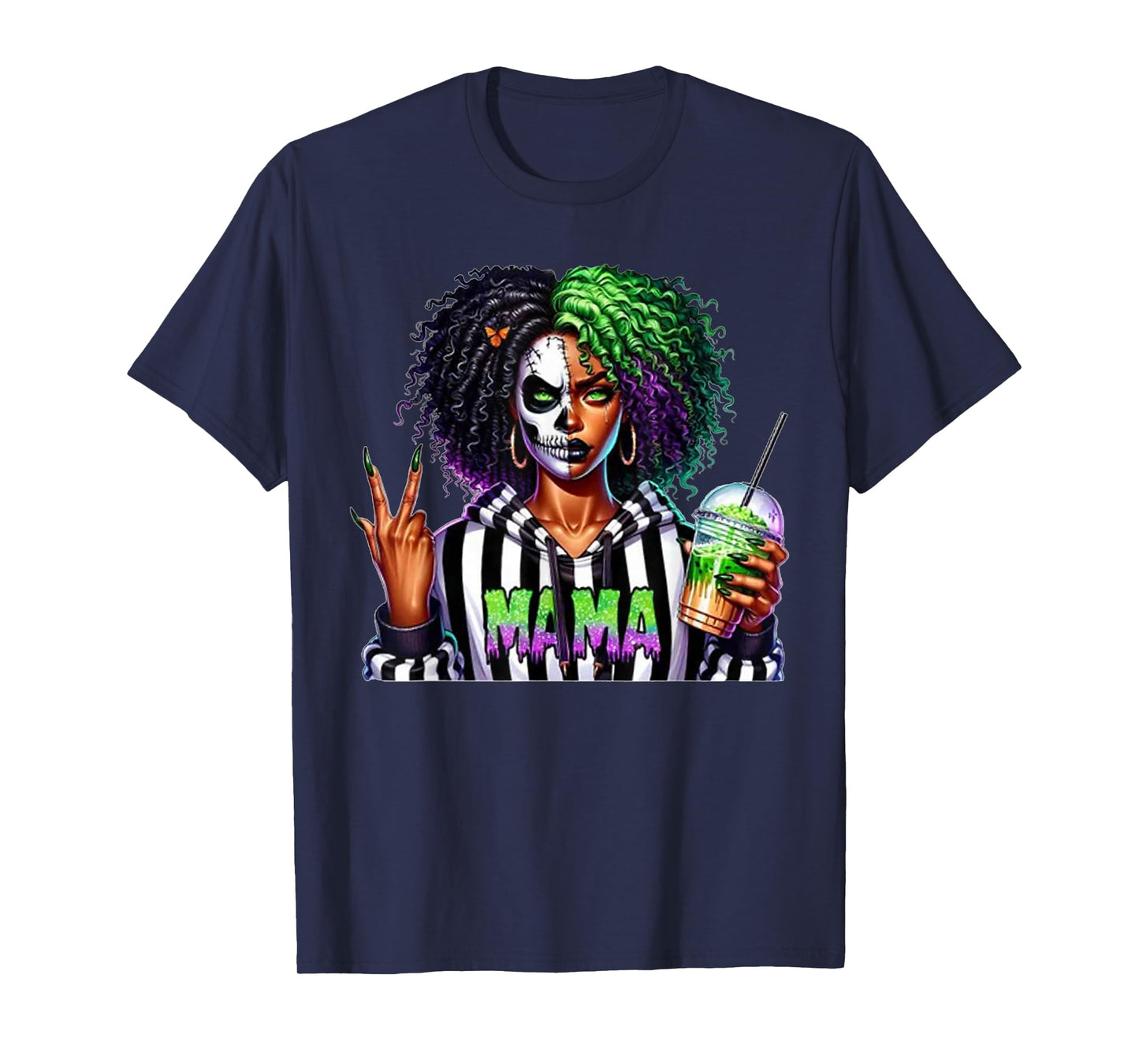 Scary Mama Costume Horror Halloween Mom T-Shirt