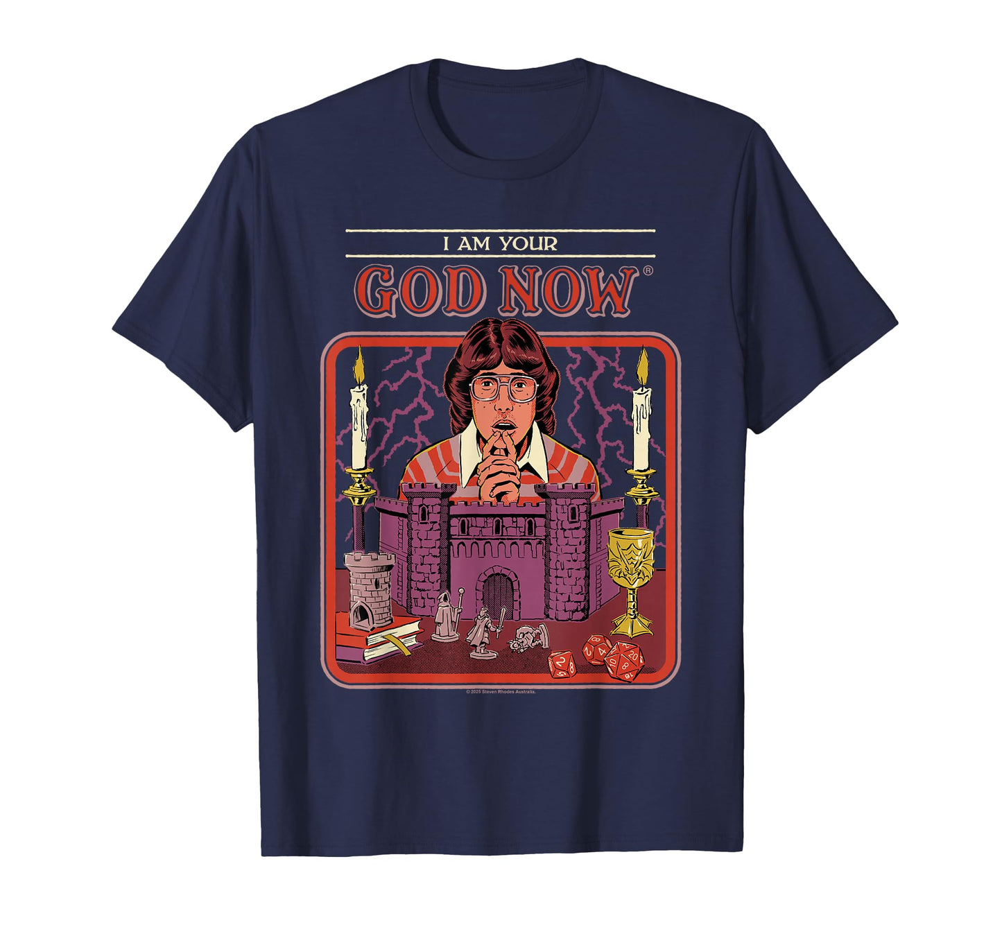 I Am Your God Now Dungeon Master Retro Funny Adult Humor T-Shirt