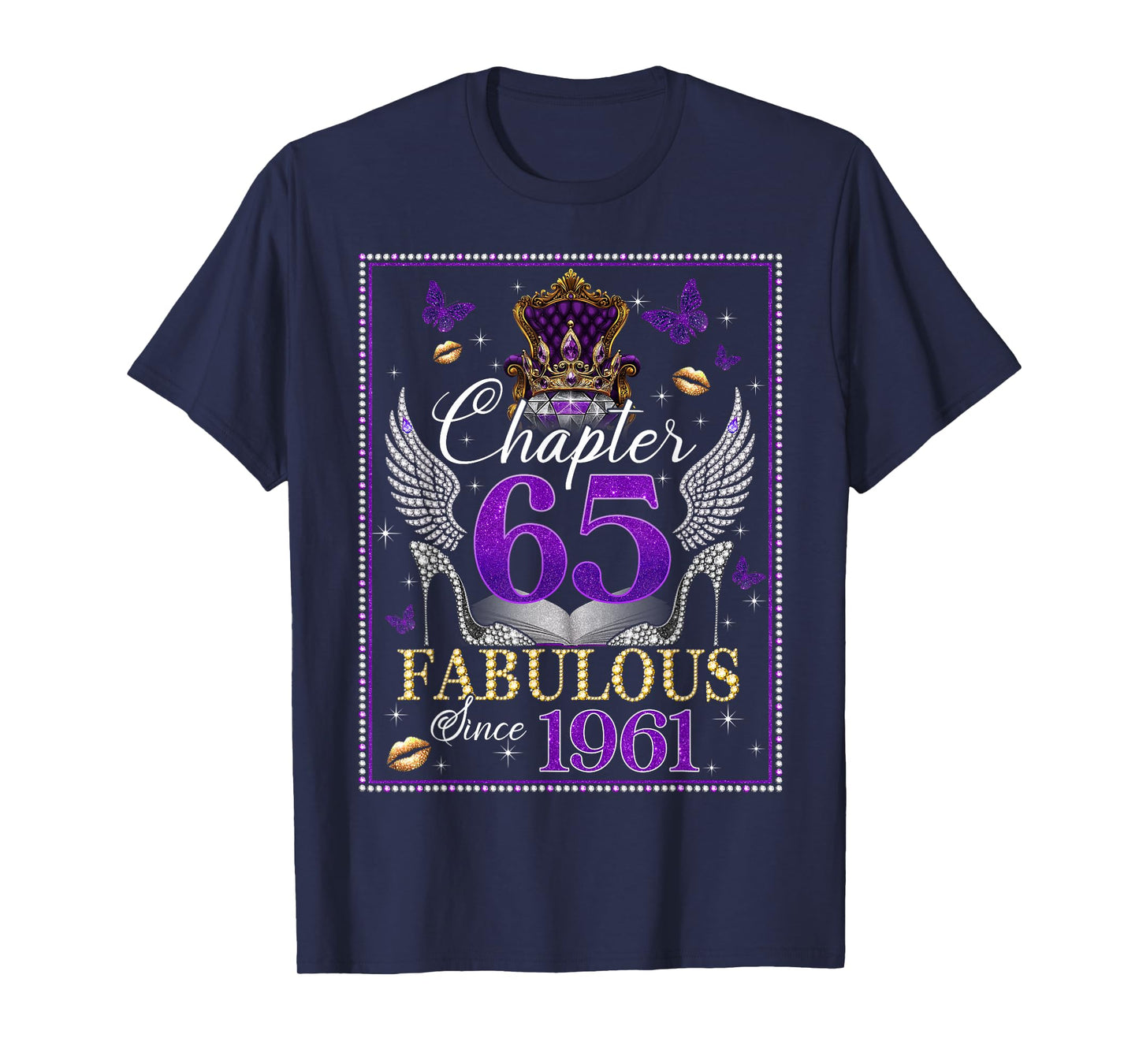 Chapter 65 Fabulous Since 1961 65th Birthday Women Girls T-Shirt