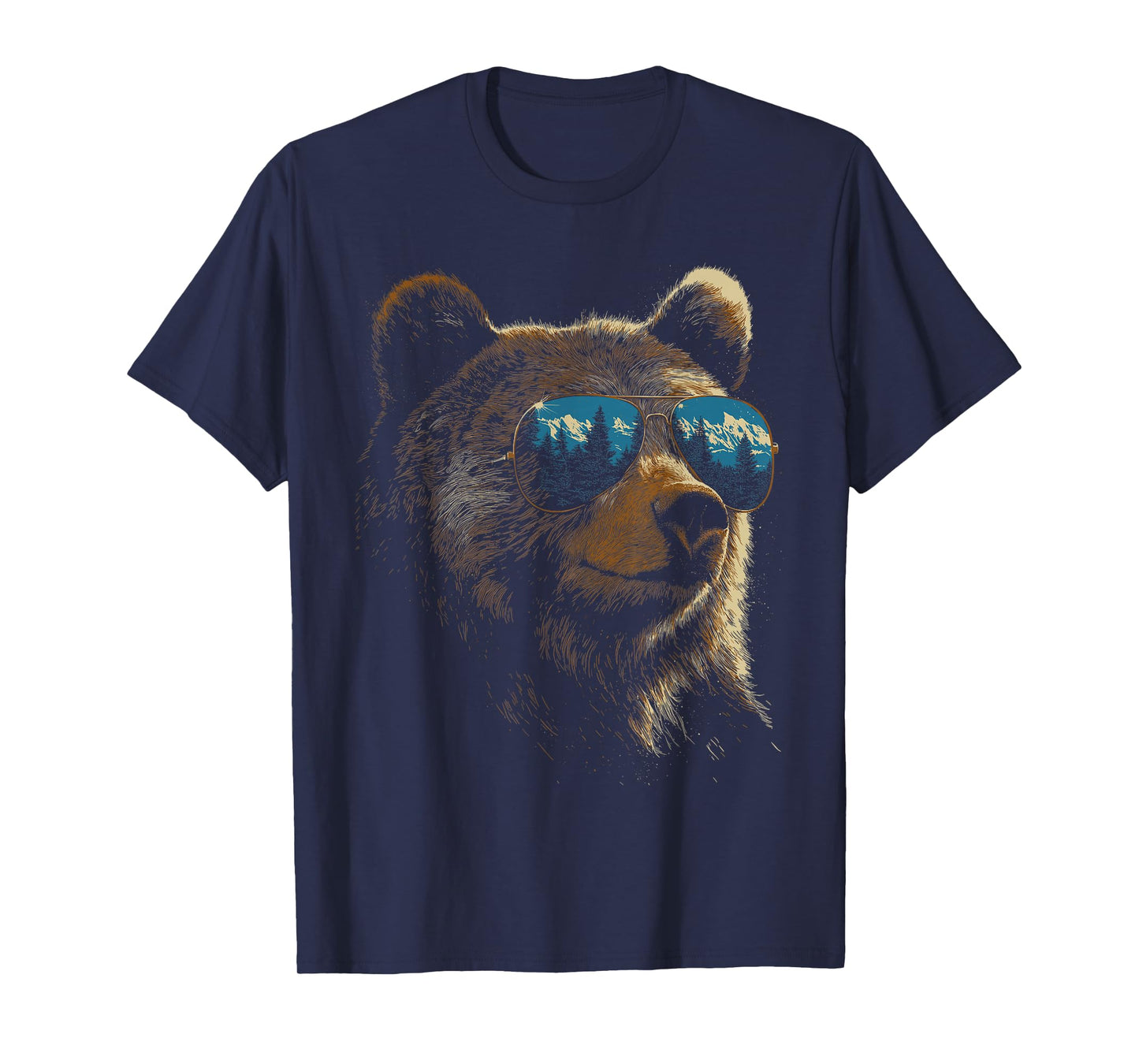 Retro Novelty Men Women Kids Funny Bear T-Shirt