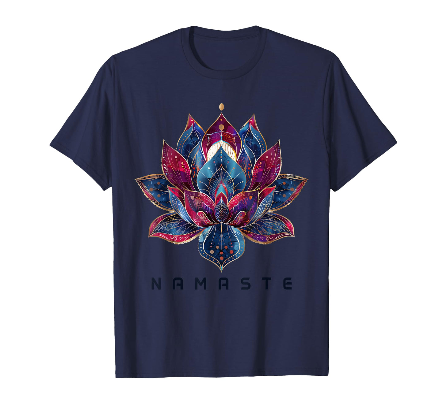 Yoga Namaste Lotus Flower Zen Buddhism Buddhist Buddha T-Shirt