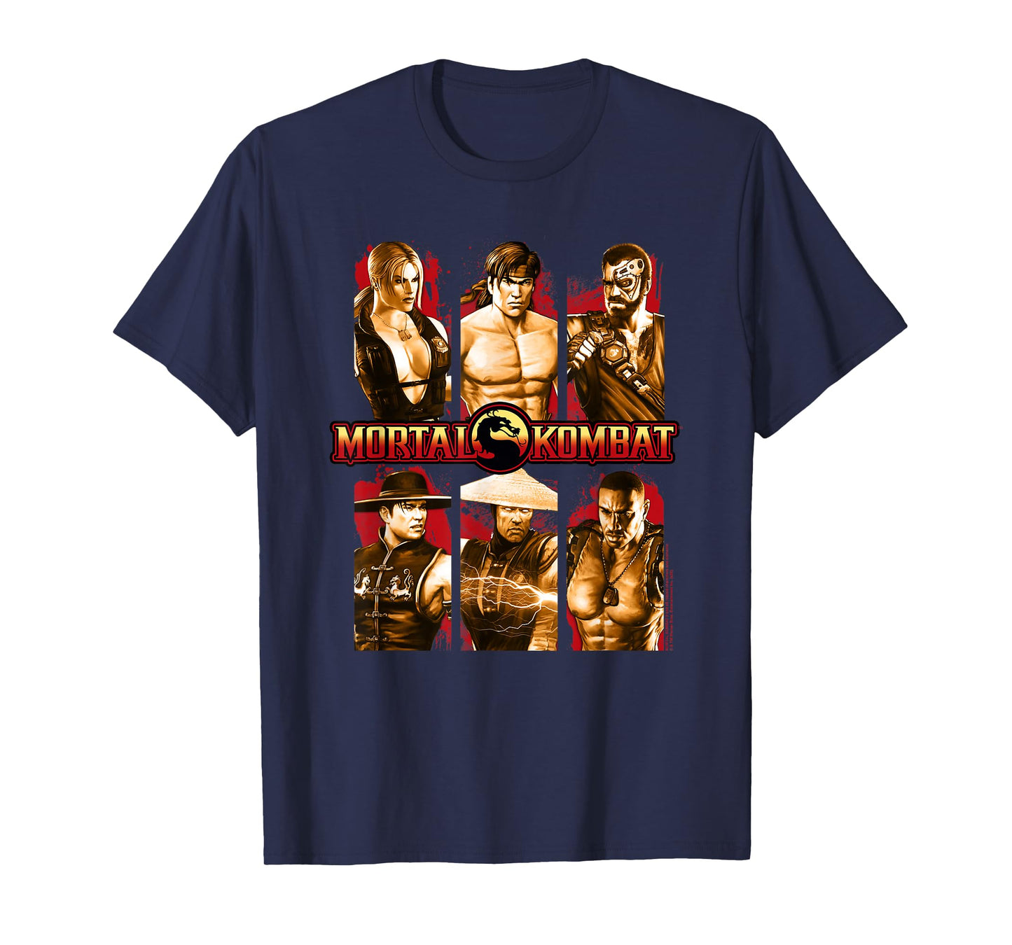 Mortal Kombat 9 Choose Your Character Screen Video Game T-Shirt