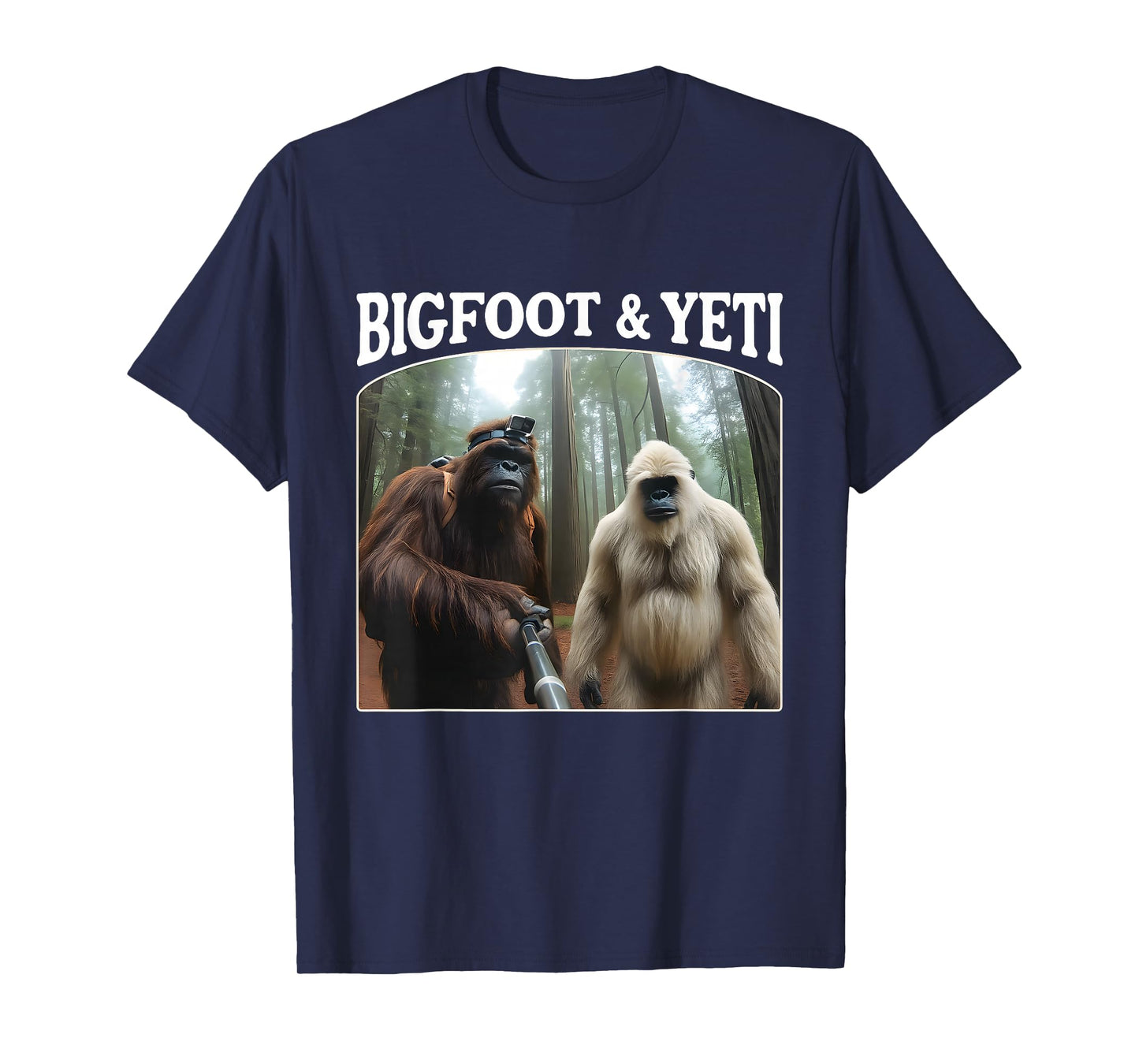 Bigfoot & Yeti Funny Sasquatch Bigfoot Vlogs for Hikers T-Shirt
