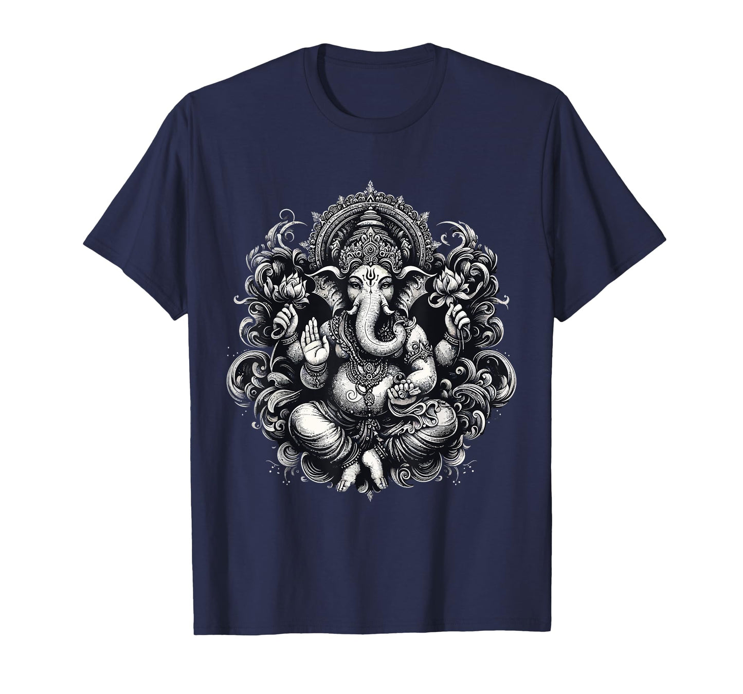 Ganesh Symbol Yoga Hindu Elephant God Ganesha Puja T-Shirt