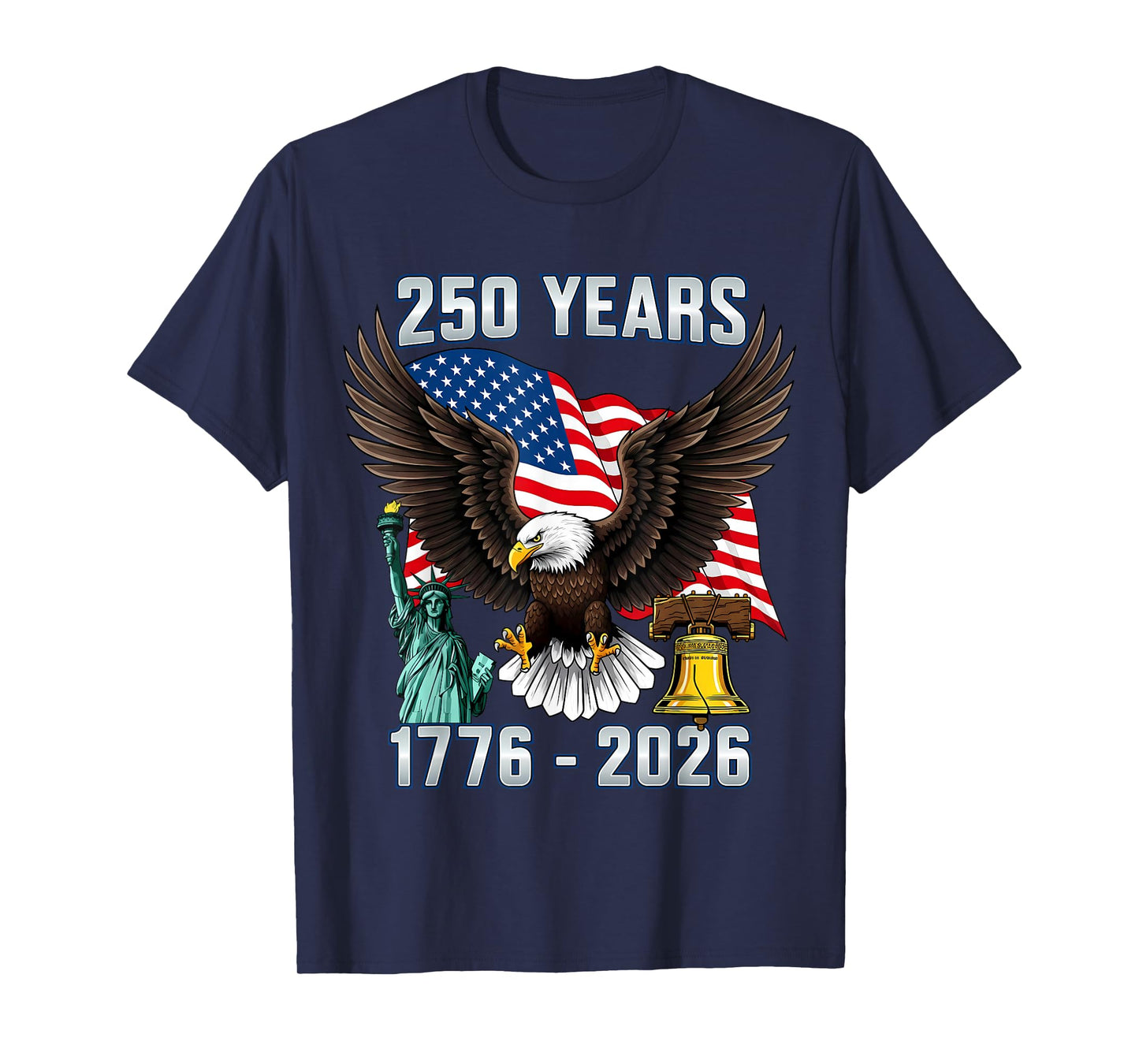 250 Years American 250th Anniversary US USA Flag 4th of July T-Shirt