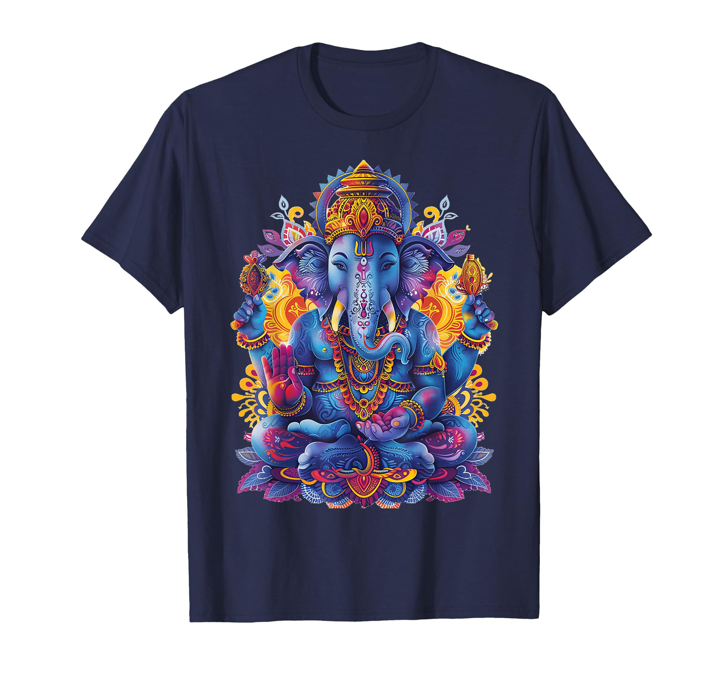 Ganesh spiritual hindu god elephant yoga meditation T-Shirt