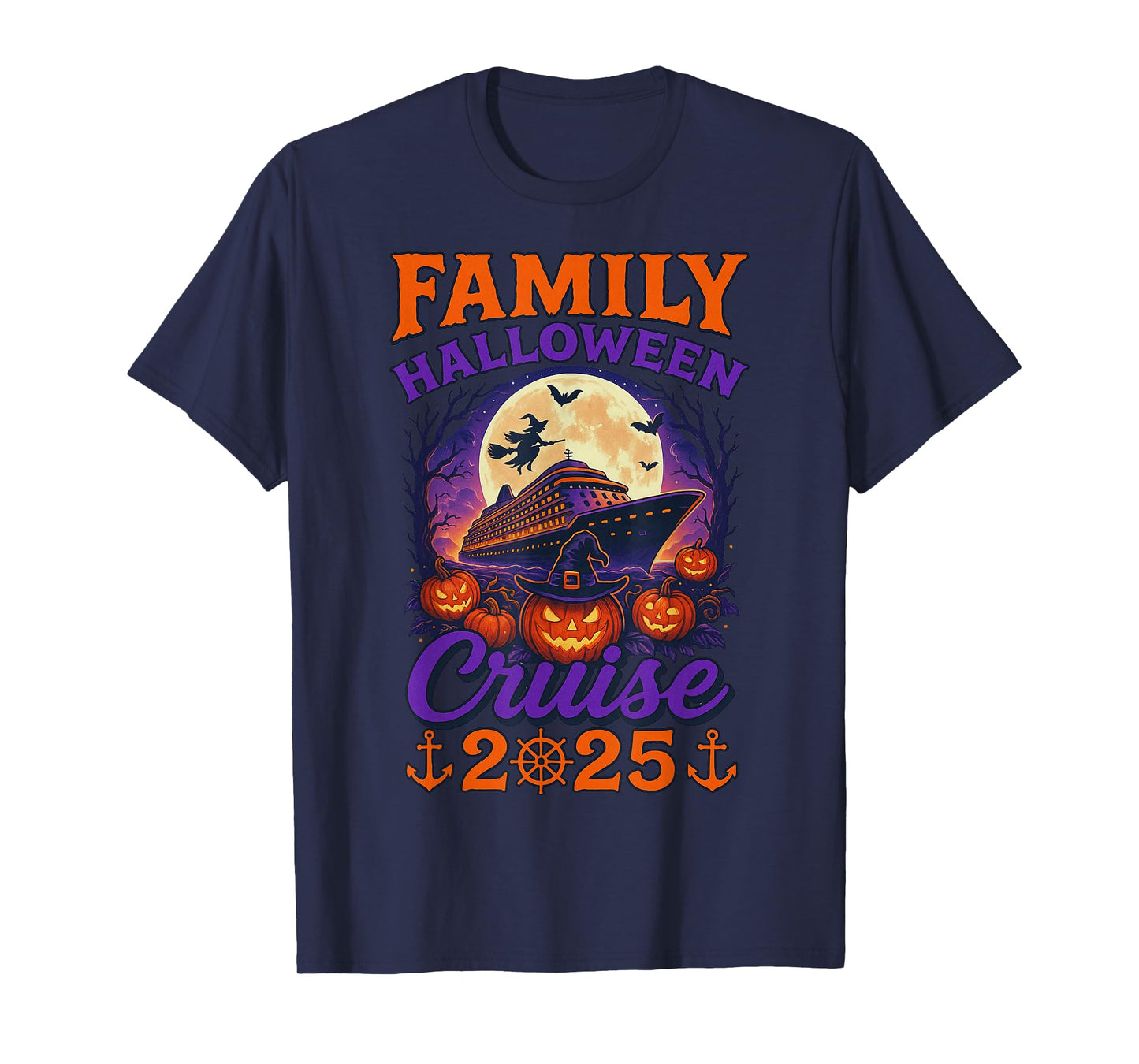 Family Halloween Cruise 2025 Matching Family Cruising Crew T-Shirt