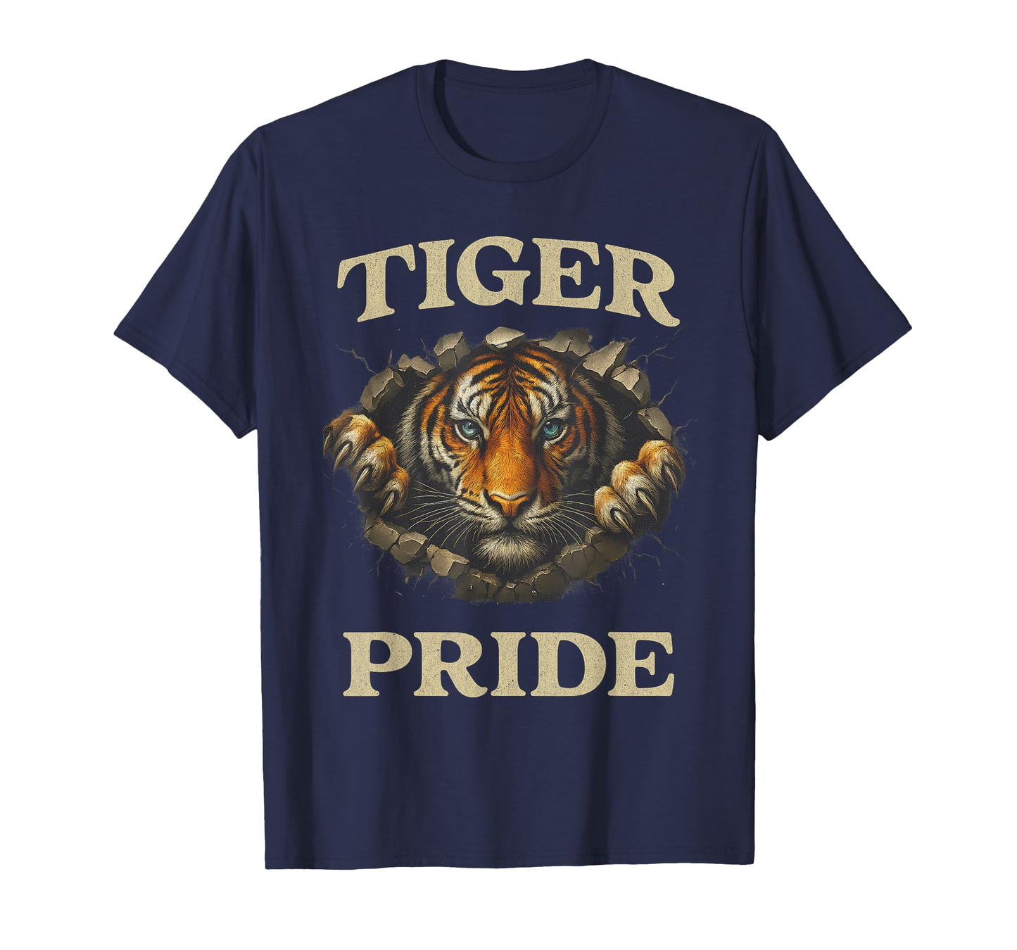 Retro Tiger Pride School Team Sports Vintage Design T-Shirt
