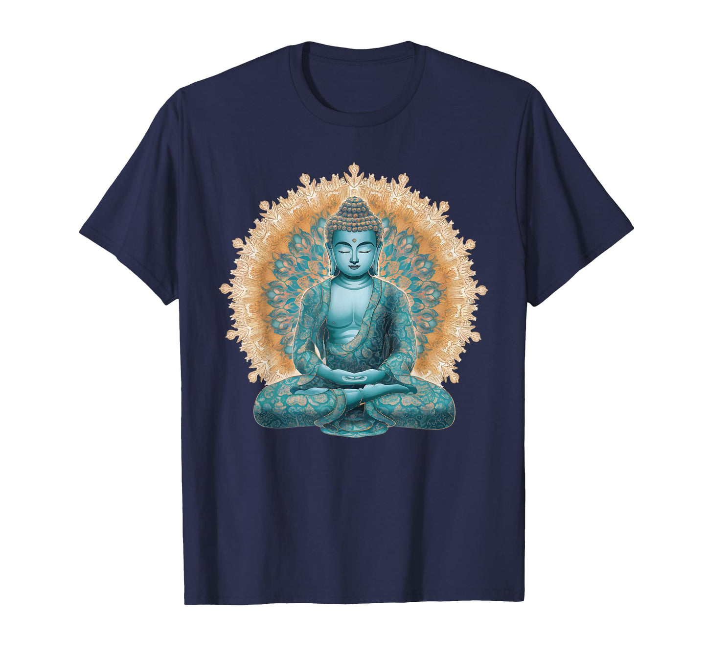 Buddha Statue Yoga Meditation Mandala Buddhism Mindfulness T-Shirt