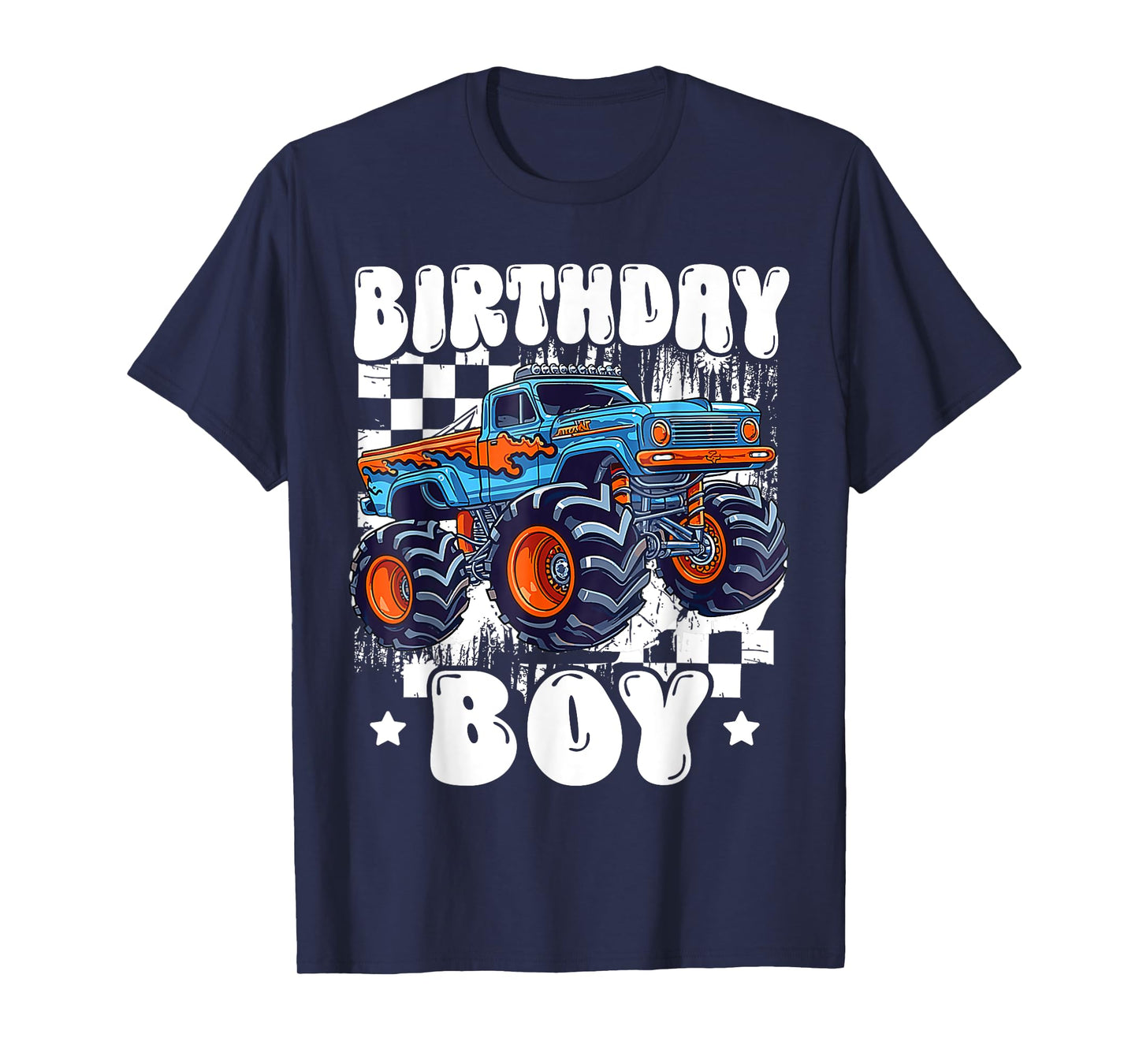 Kids Monster Truck Birthday Boy Birth day Party Family T-Shirt