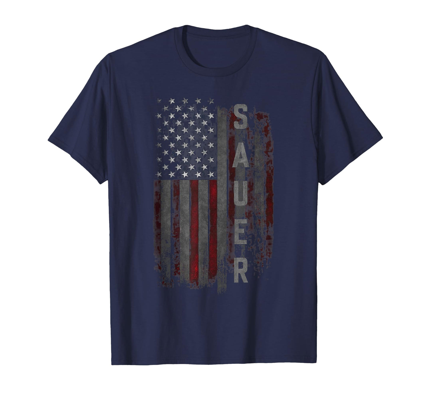 SAUER Family American Flag T-Shirt