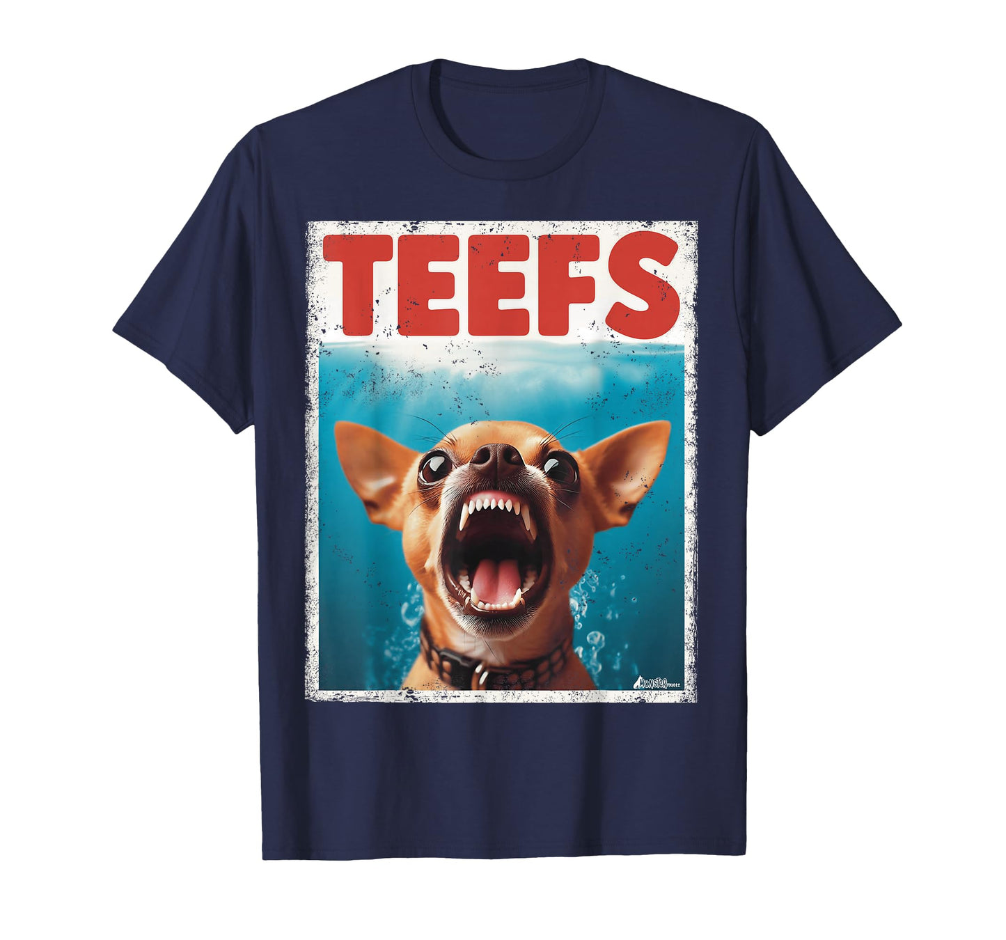 Funny Chihuahua Teefs Top, Teeth Chi Jowls Paws Dog Mom Dad T-Shirt