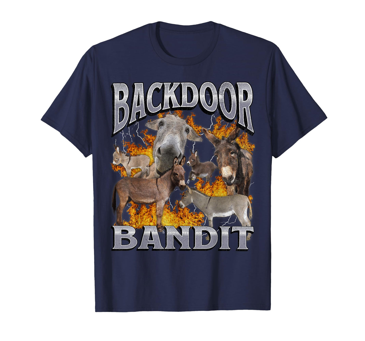 Backdoor Eats Funny Offensive Donkey Meme Bootleg T-Shirt