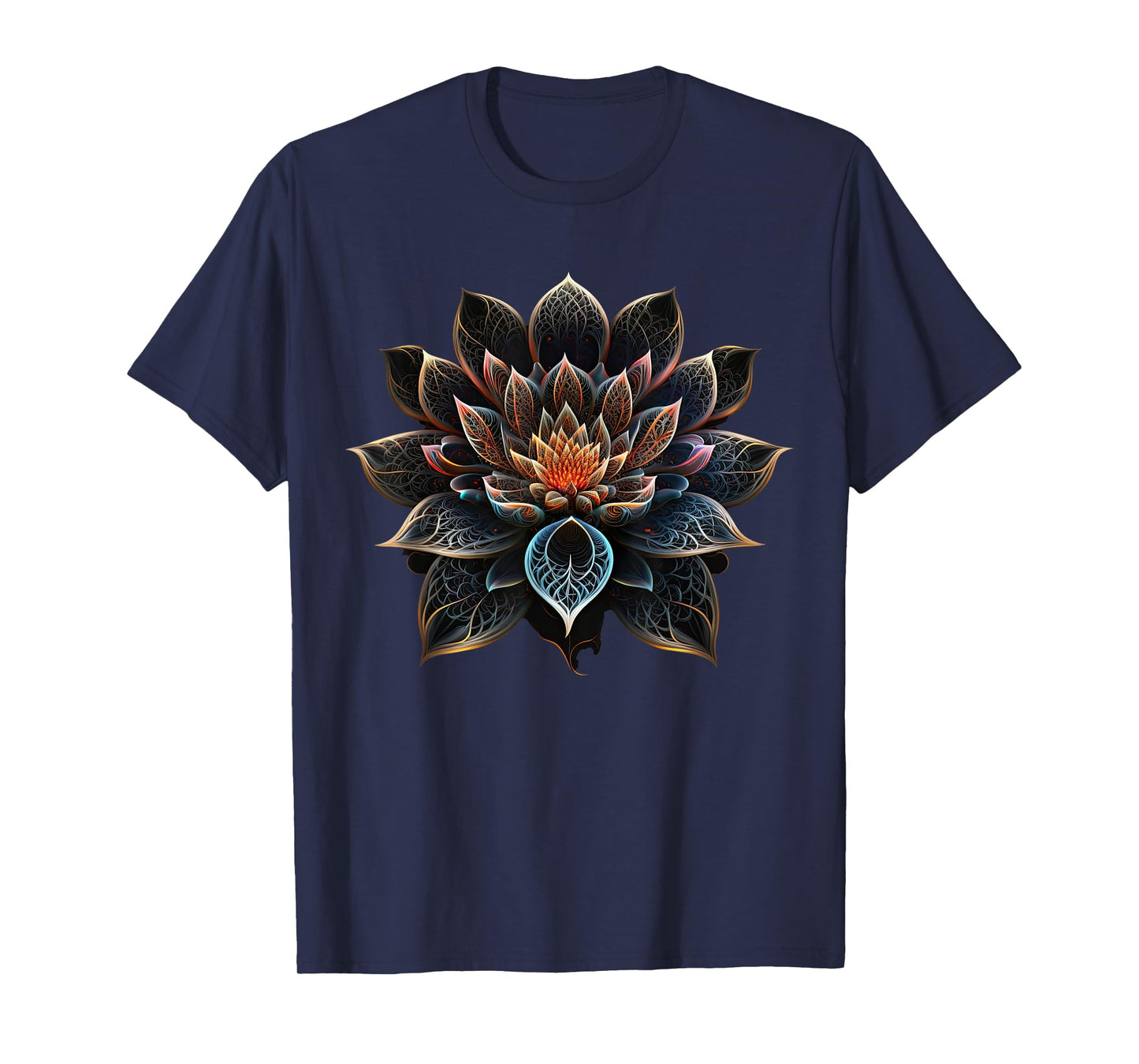 Lotus Flower Yoga Zen Bohemian Namaste Meditation T-Shirt
