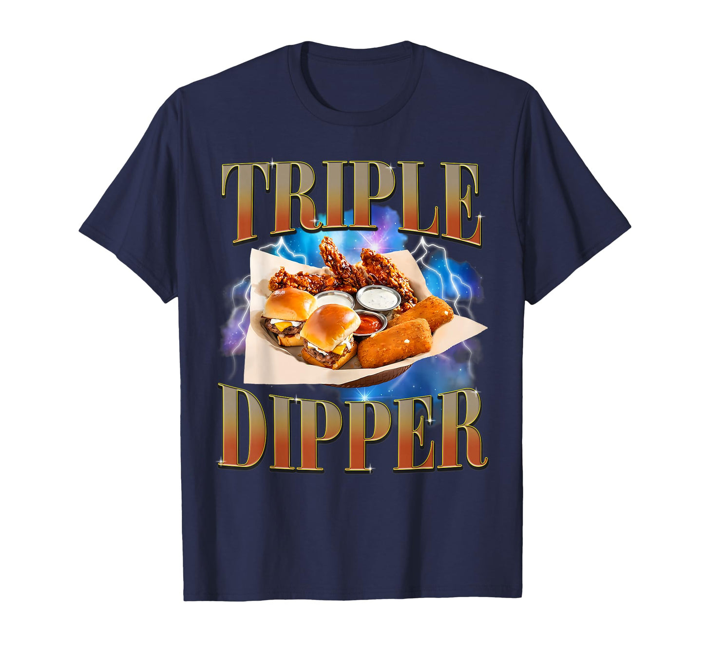 Fast Food Lovers Hamburger Chicken Nugget Foodie Men Women T-Shirt