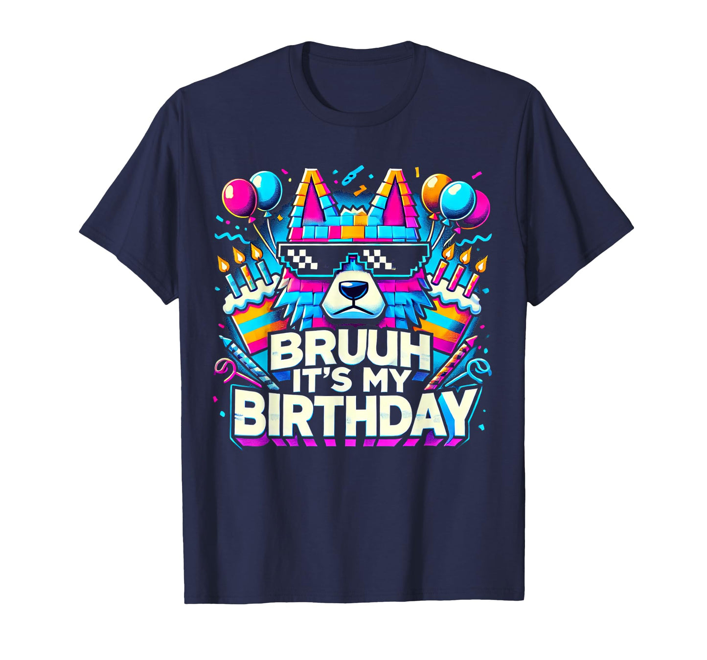 Bruh Its My Birthday Wolf Boy Family Party Bday T-Shirt