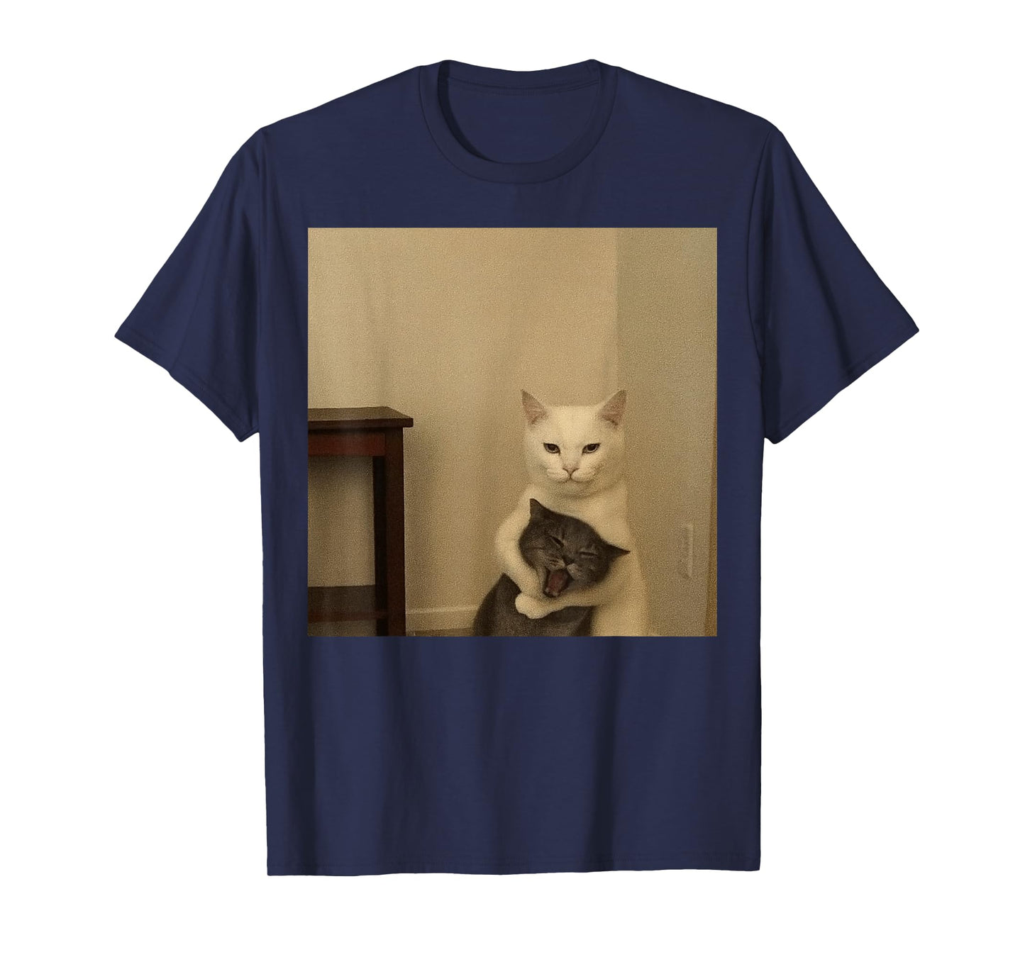 A cat Choking Another cat Meme T-Shirt