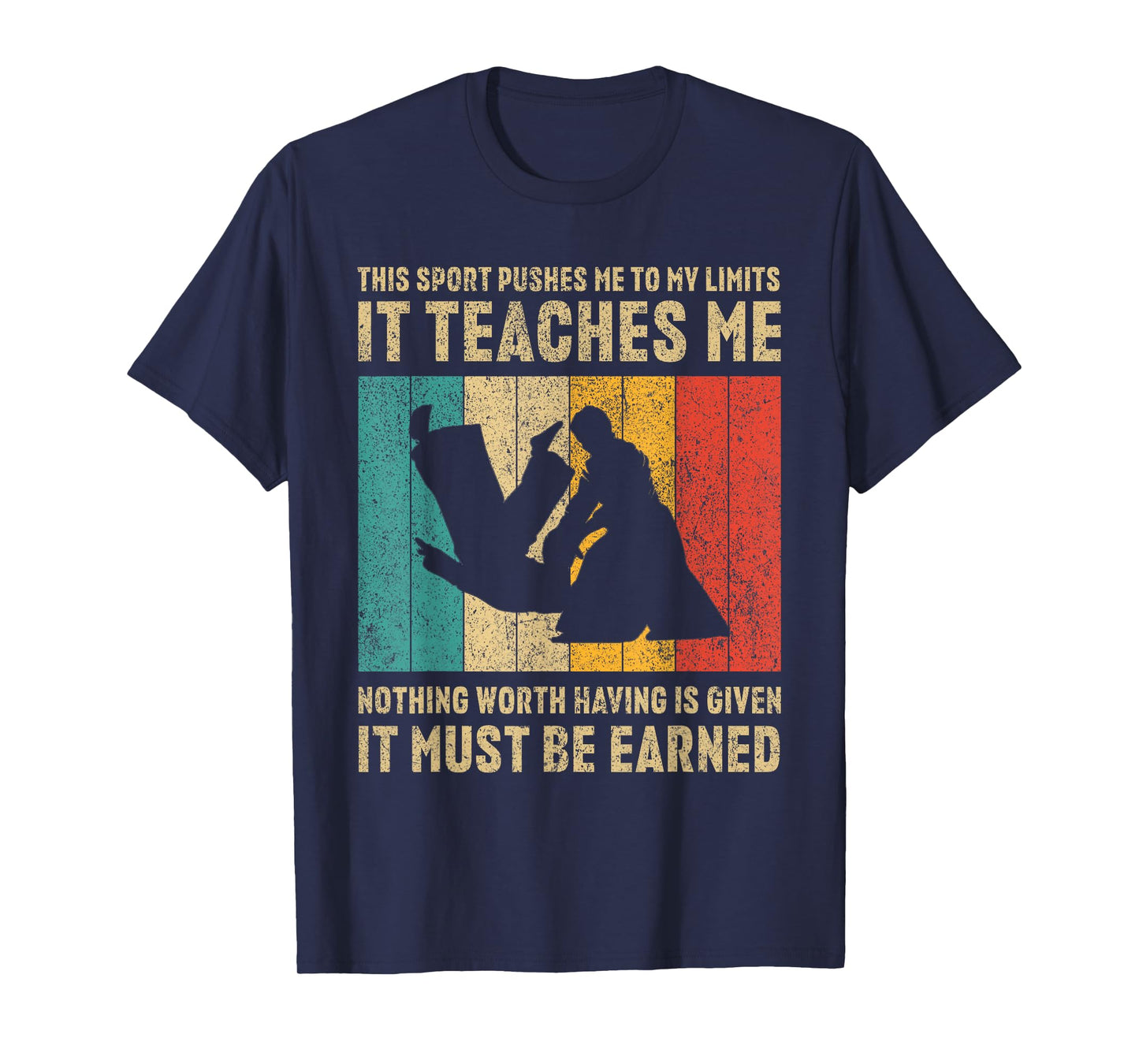 It Must Be Earned Vintage Aikido Martial Arts Mens Womens T-Shirt