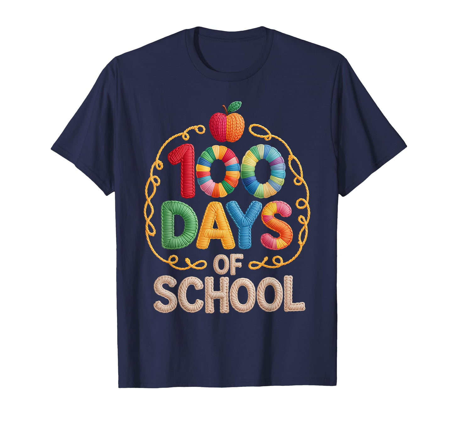 100 Days of School Colorful Fun Design Kids T-Shirt