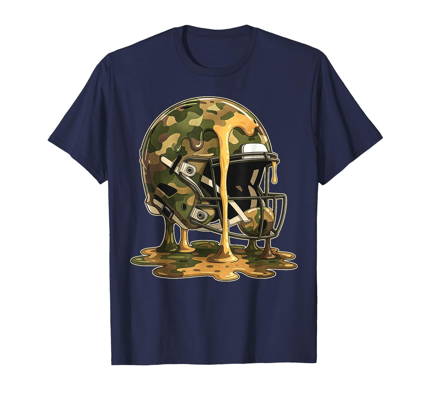 Football Drip Camo Football Ice Cream Sprinkle Respect Drip T-Shirt