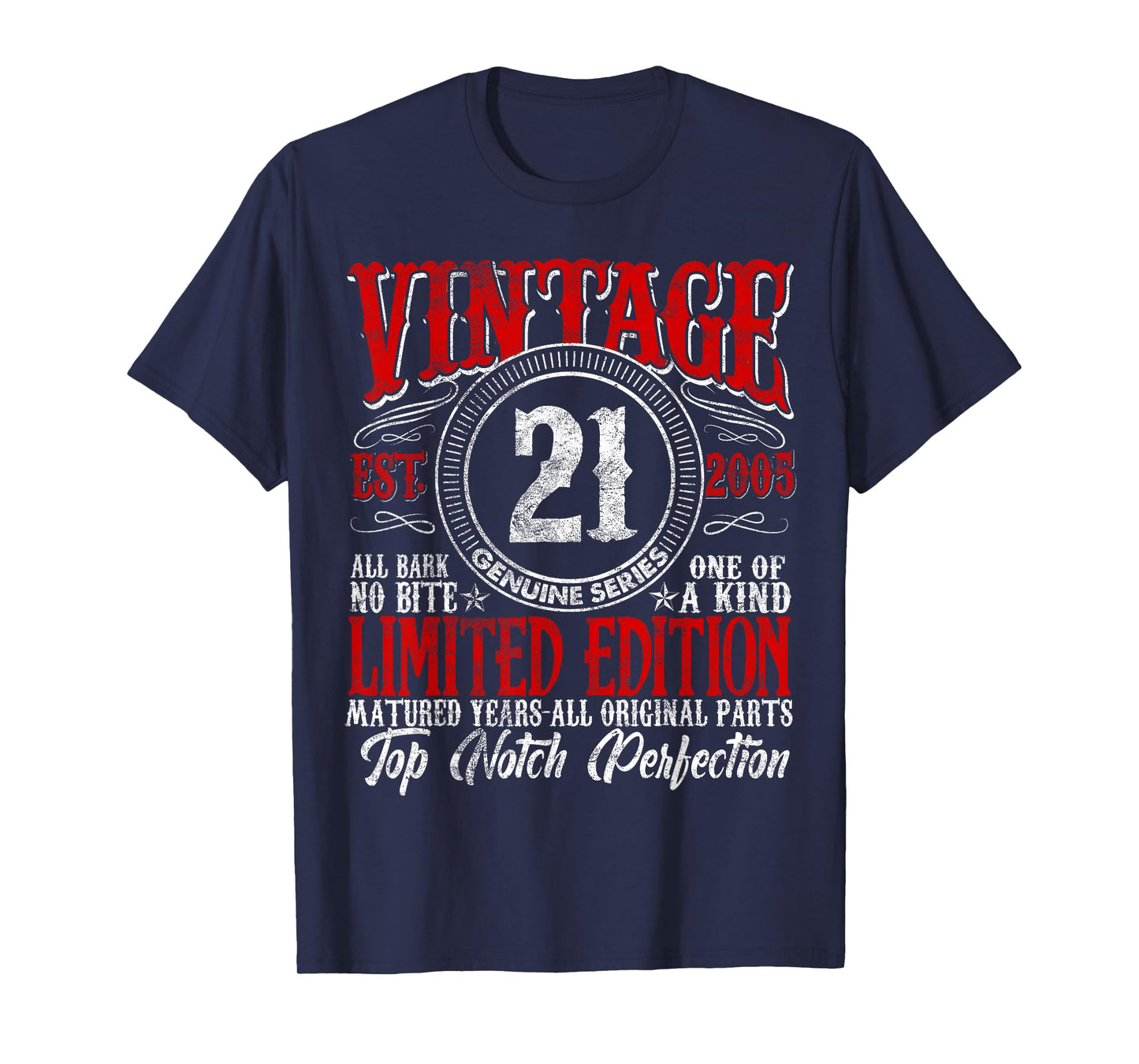 21 Year Old Gifts Vintage 2005 Limited Edition 21st Birthday T-Shirt