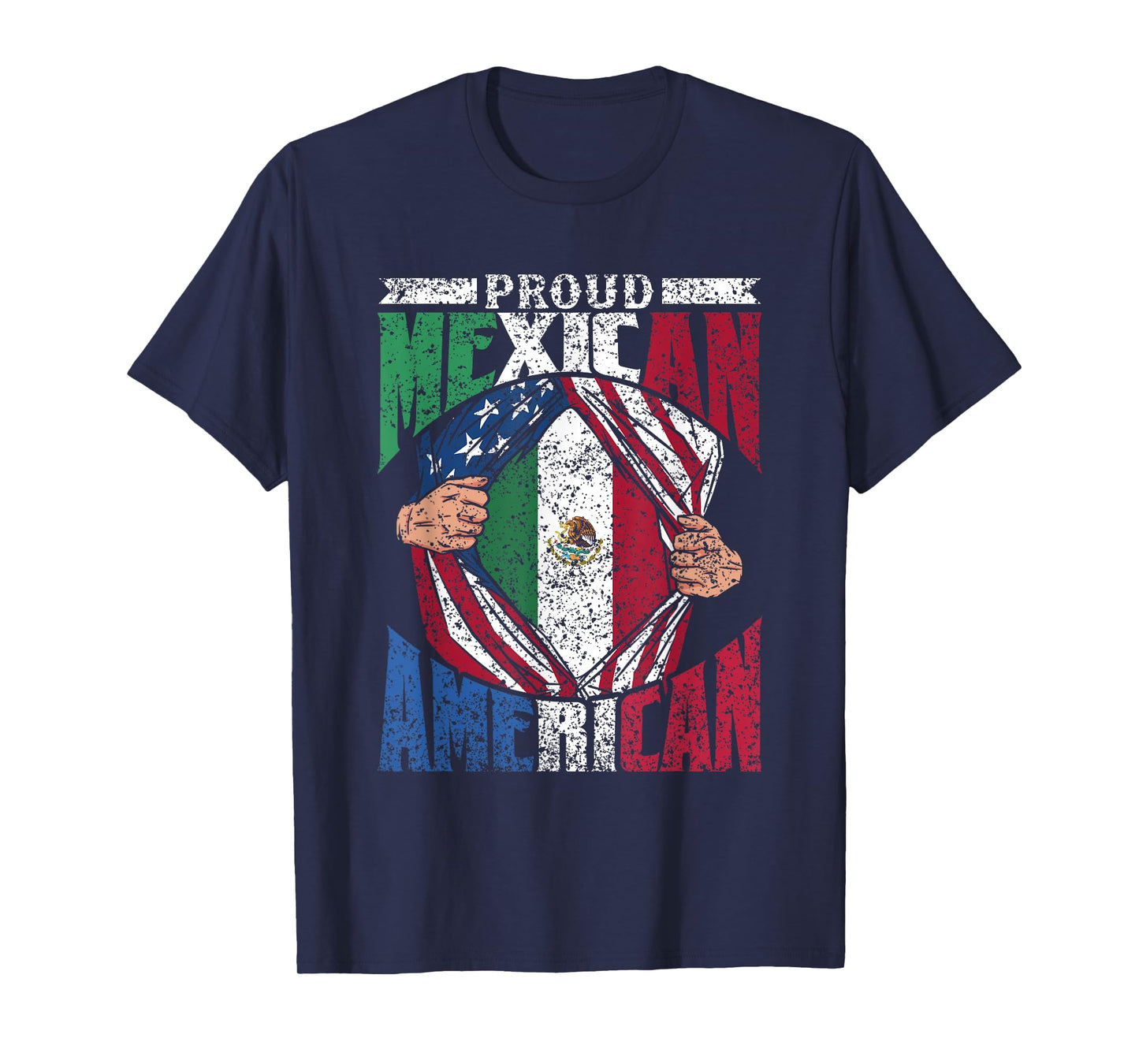 Proud Mexican American America Mexico Usa Mexican American T-Shirt