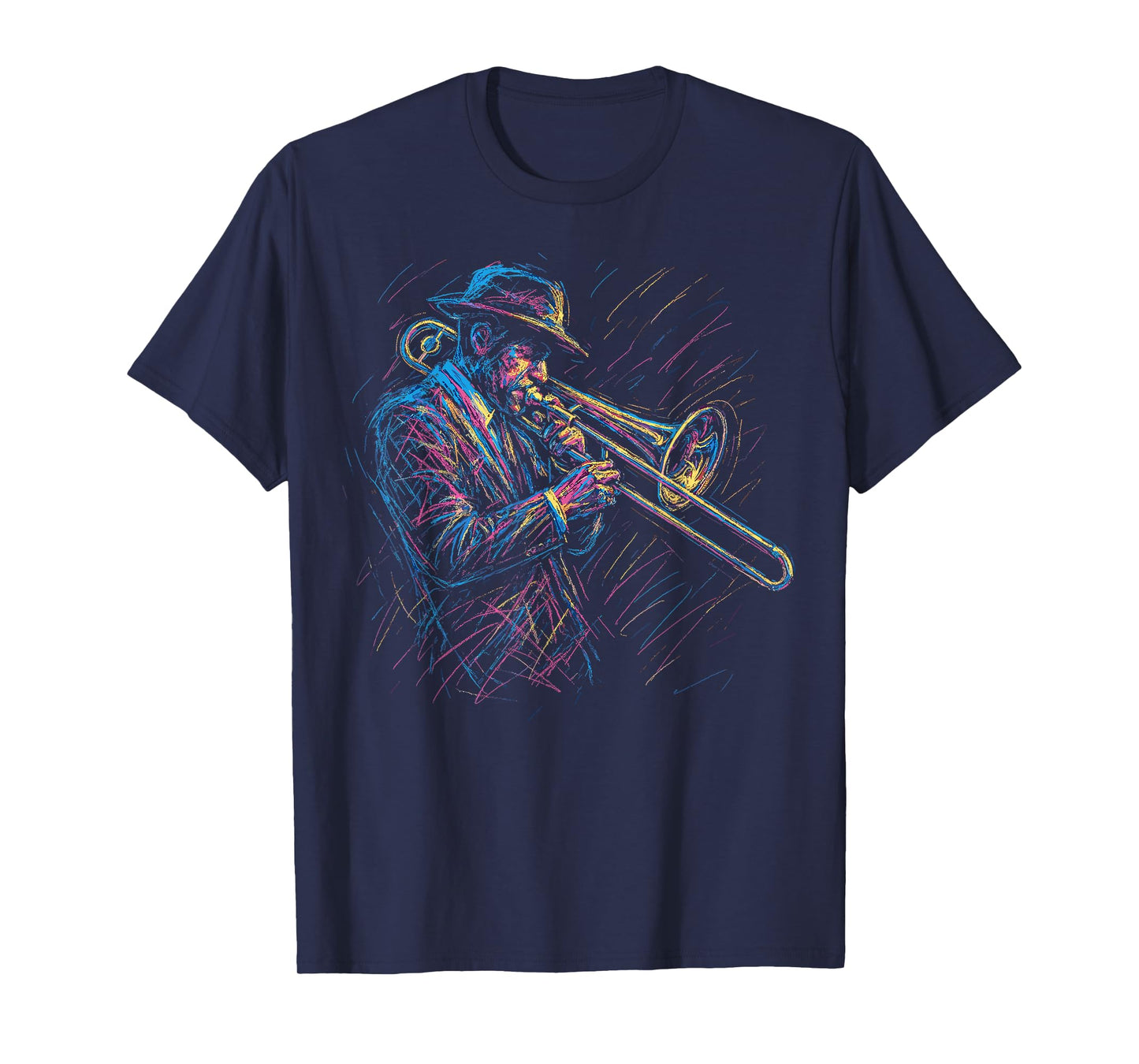 Jazz Musician Trombone Player Artistic Music Jazz Lover T-Shirt