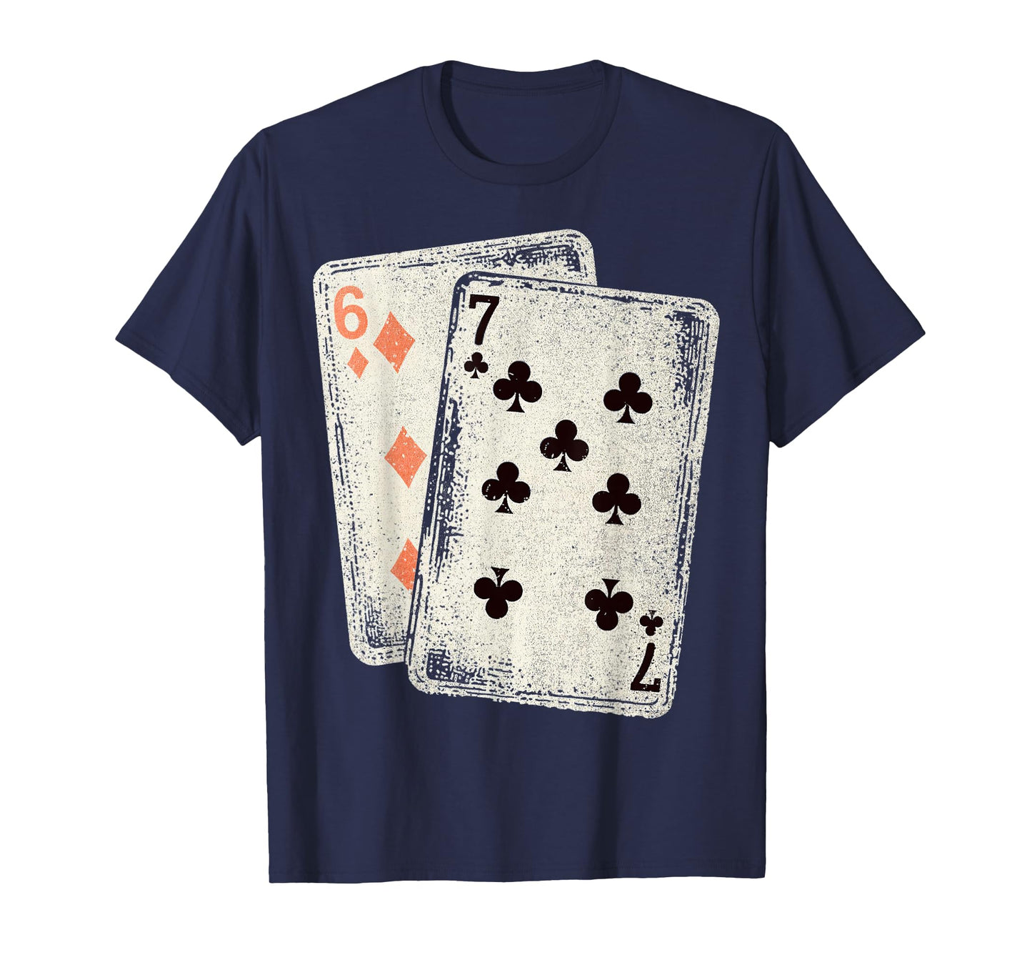 Funny Six Seven 6-7 67 Playing Cards T-Shirt
